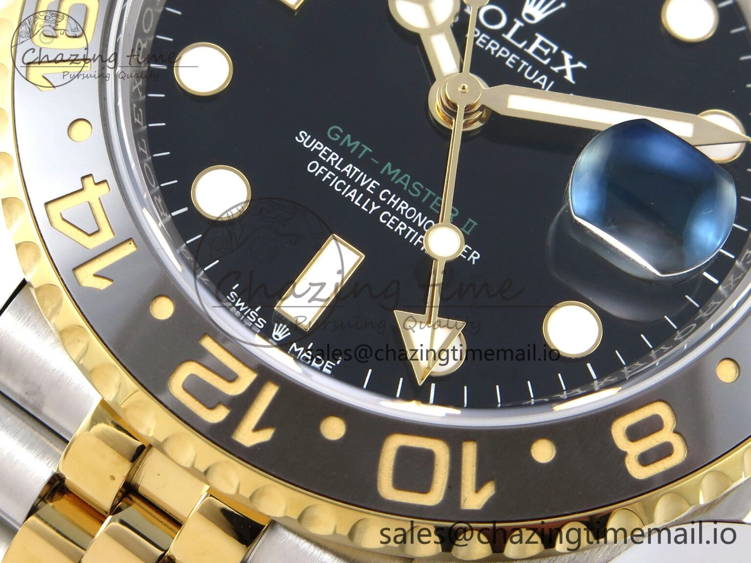 GMT-Master II 126713 GRGN 904L EWEF 1:1 Best Edition on SS YG Jubilee Bracelet SH3285 CHS