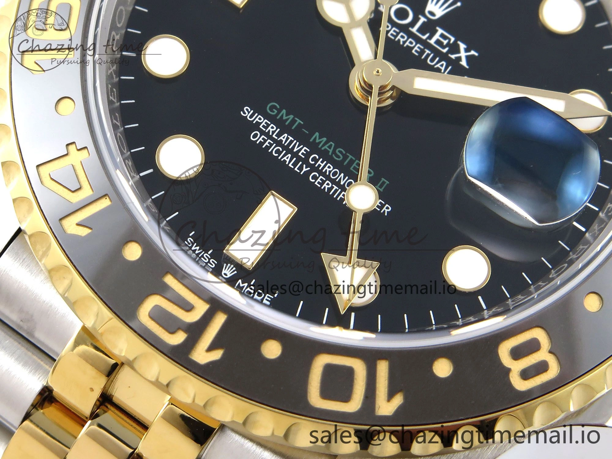 GMT-Master II 126713 GRGN 904L EWEF 1:1 Best Edition on SS YG Jubilee Bracelet SH3285 CHS