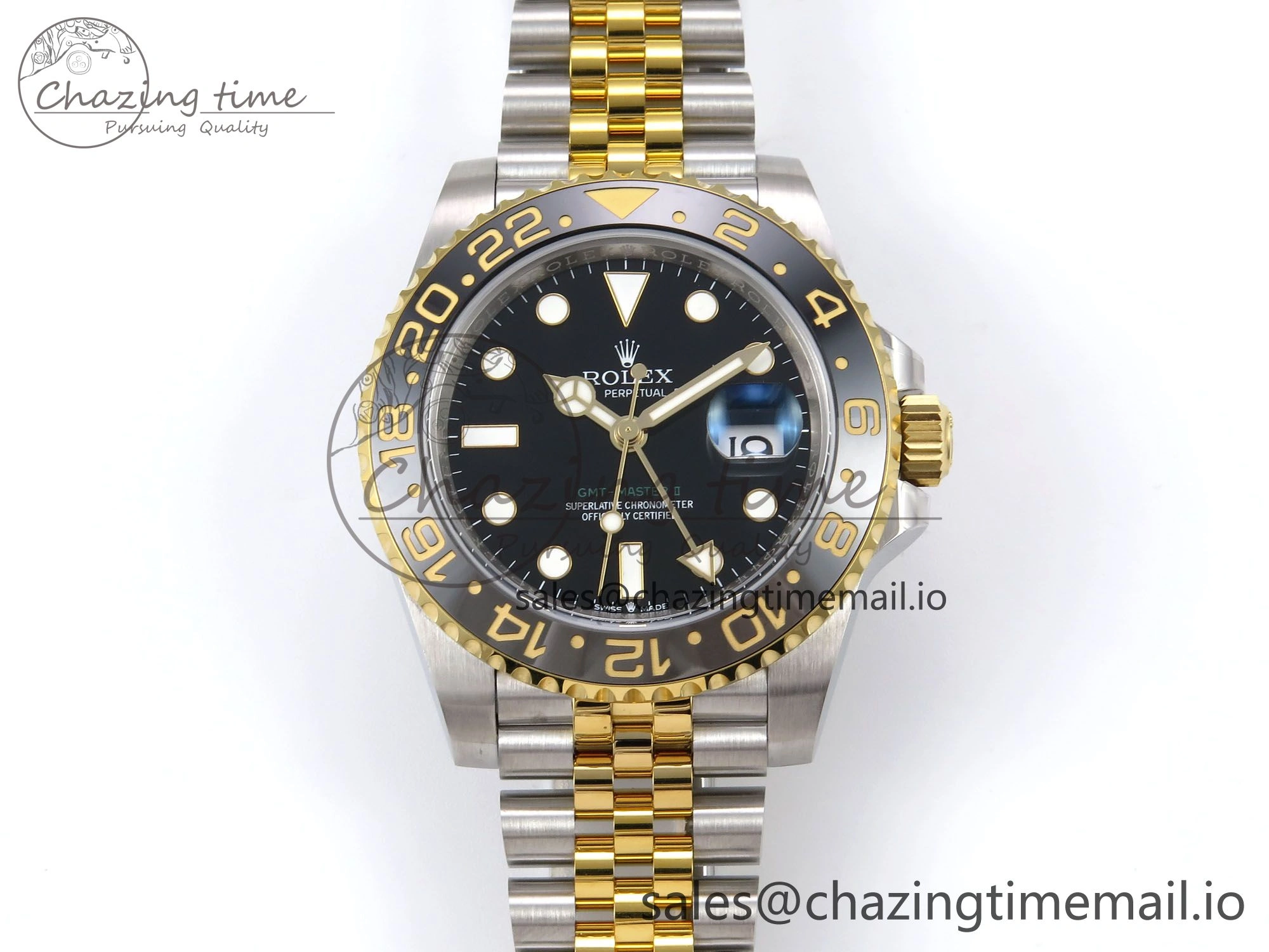 GMT-Master II 126713 GRGN 904L EWEF 1:1 Best Edition on SS YG Jubilee Bracelet SH3285 CHS