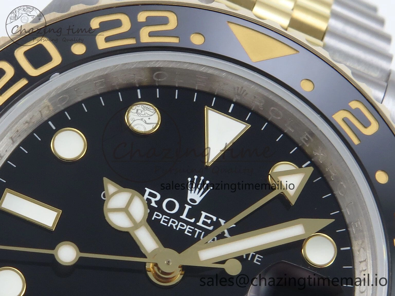 GMT-Master II 126713 GRGN 904L QF 1:1 Best Edition on SS YG Jubilee Bracelet SH3285 V10