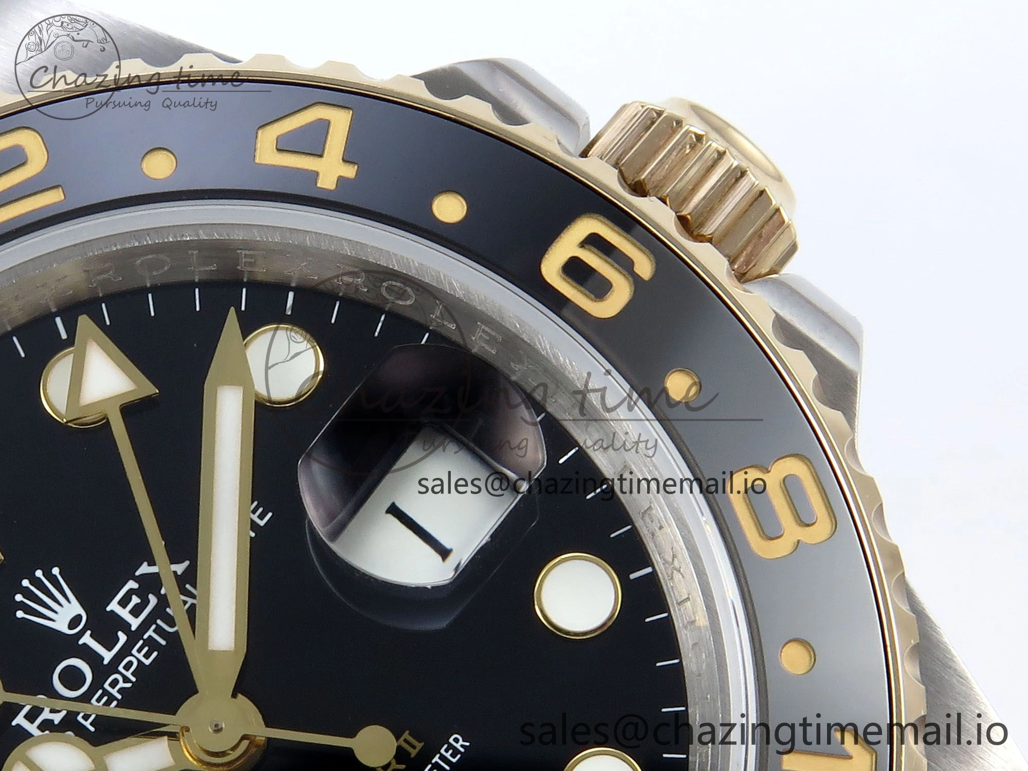 GMT-Master II 126713 GRGN 904L QF 1:1 Best Edition on SS YG Jubilee Bracelet SH3285 V10