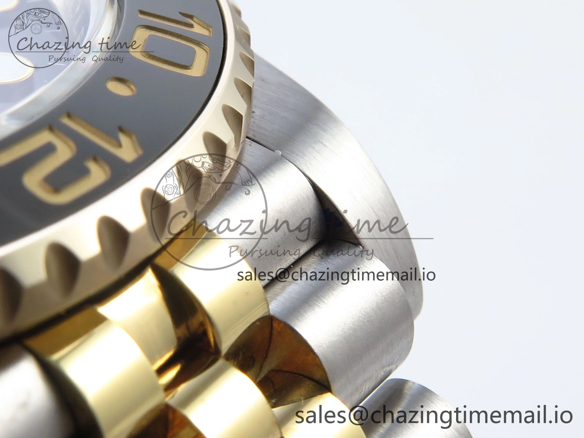 GMT-Master II 126713 GRGN 904L QF 1:1 Best Edition on SS YG Jubilee Bracelet SH3285 V10