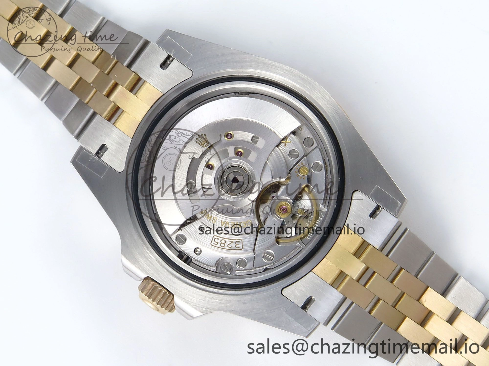 GMT-Master II 126713 GRGN 904L QF 1:1 Best Edition on SS YG Jubilee Bracelet SH3285 V10