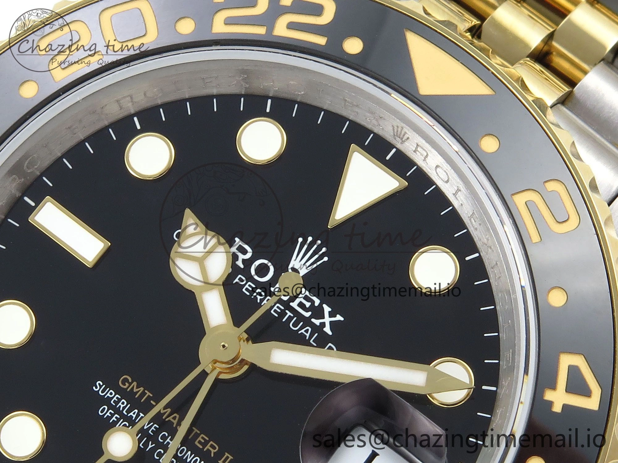 GMT-Master II 126713 GRGN 904L QF 1:1 Best Edition on SS YG Jubilee Bracelet SH3285 V6