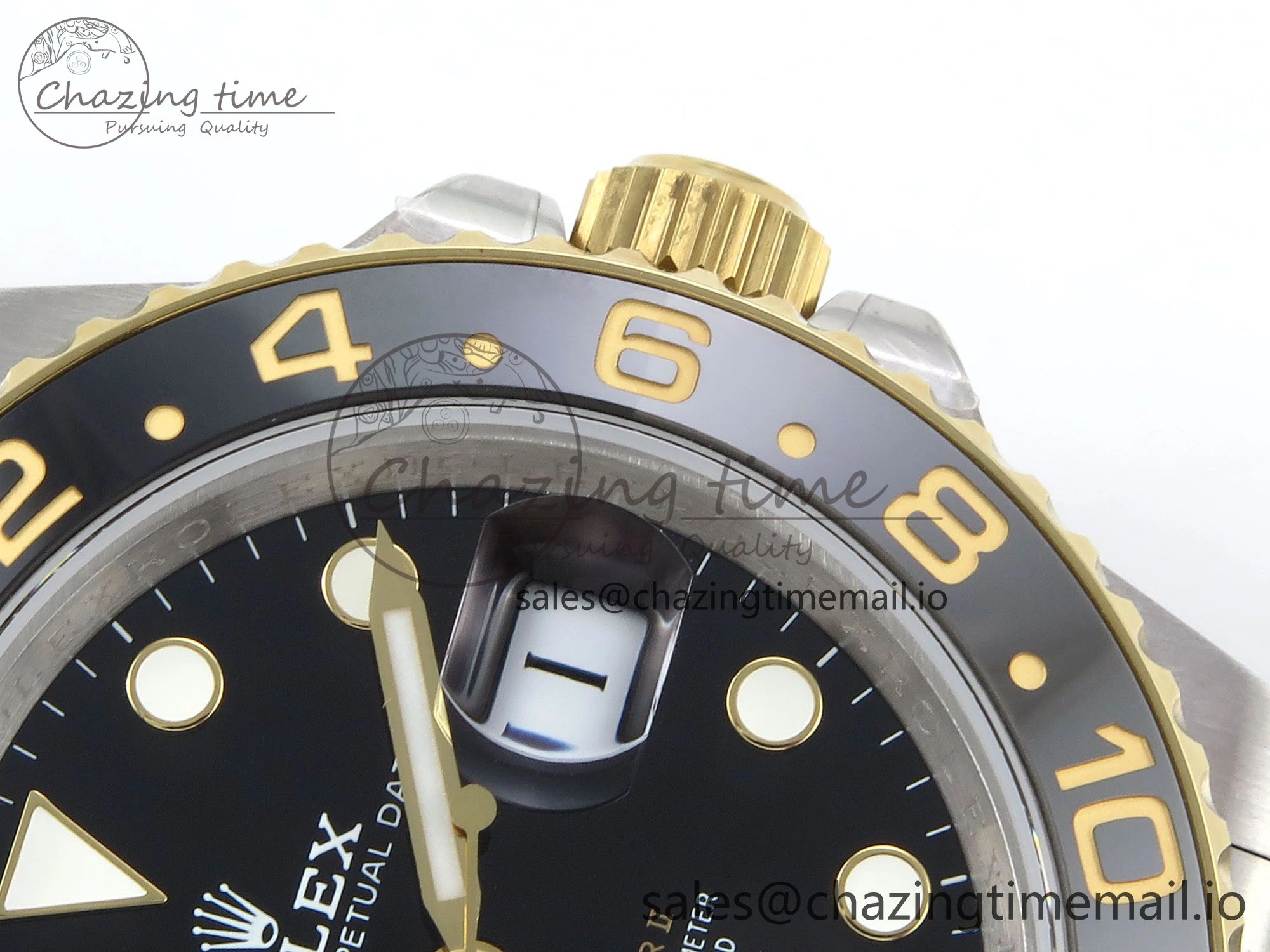 GMT-Master II 126713 GRGN 904L QF 1:1 Best Edition on SS YG Jubilee Bracelet SH3285 V6