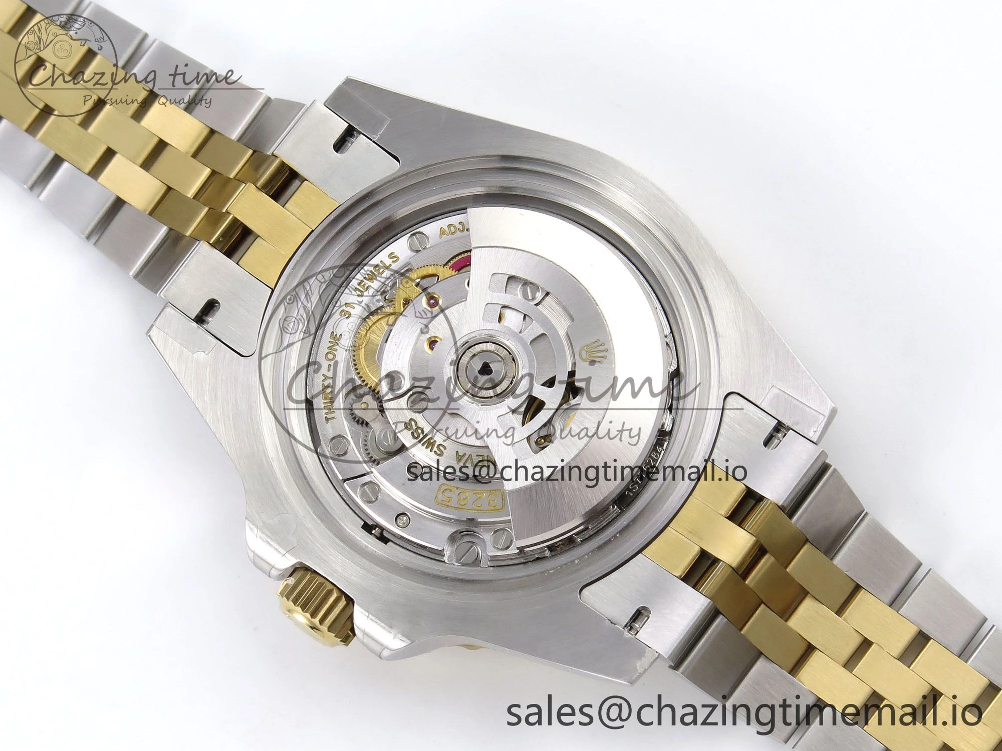 GMT-Master II 126713 GRGN 904L QF 1:1 Best Edition on SS YG Jubilee Bracelet SH3285 V6