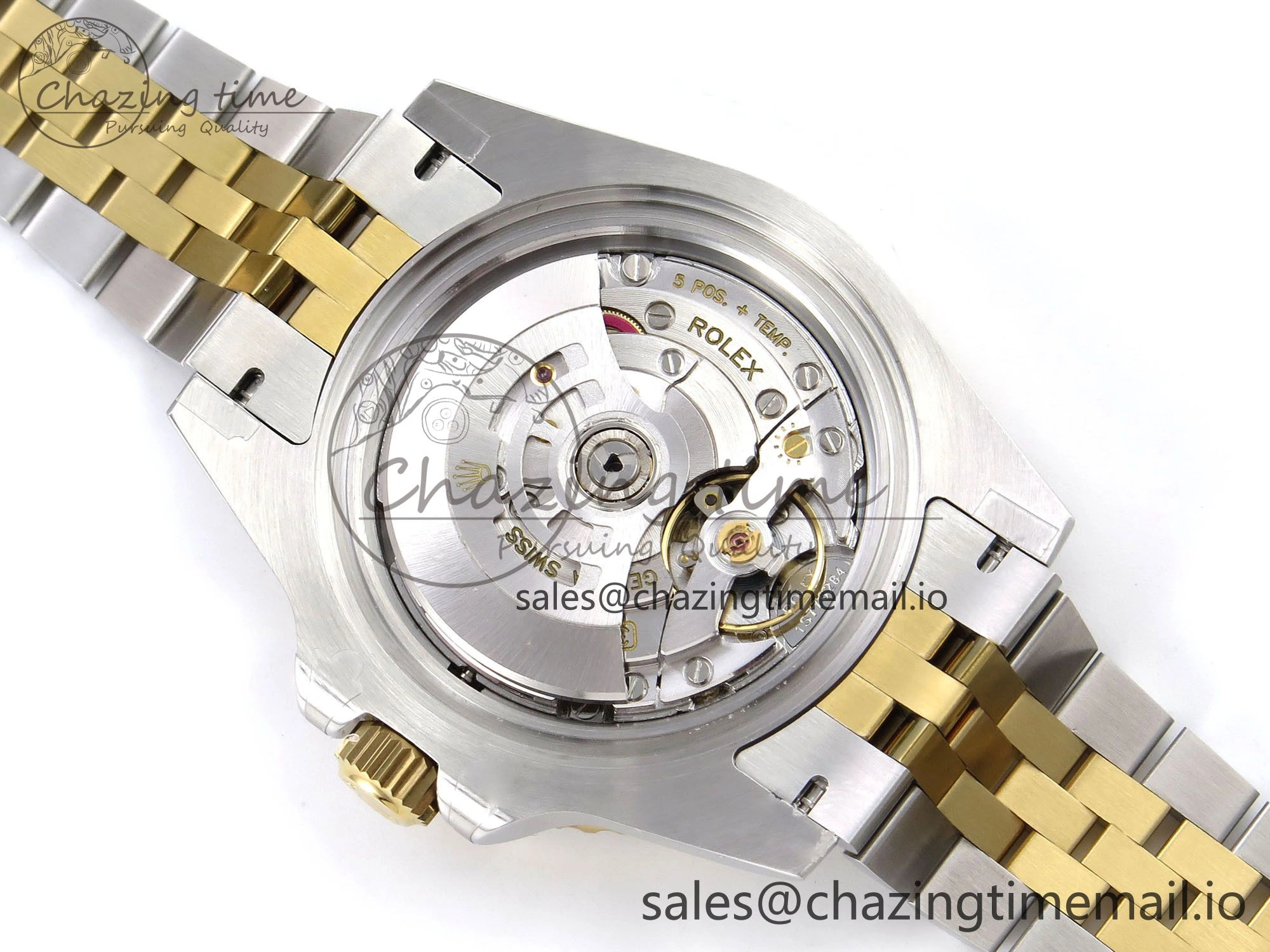 GMT-Master II 126713 GRGN 904L QF 1:1 Best Edition on SS YG Jubilee Bracelet SH3285 V6