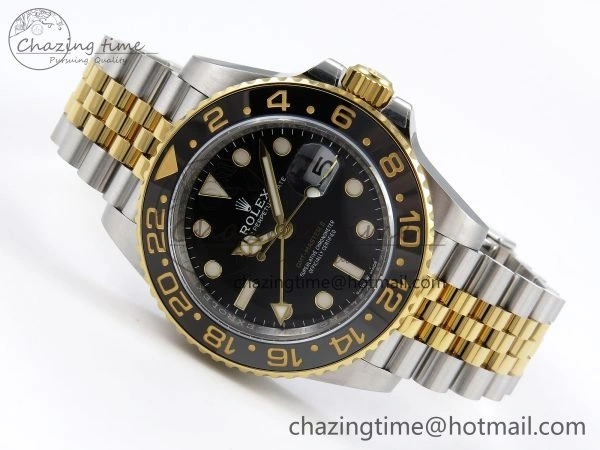 GMT-Master II 126713 GRNR ARF 1:1 Best Edition Black Dial on YG SS Jubilee Bracelet VR3285 CHS