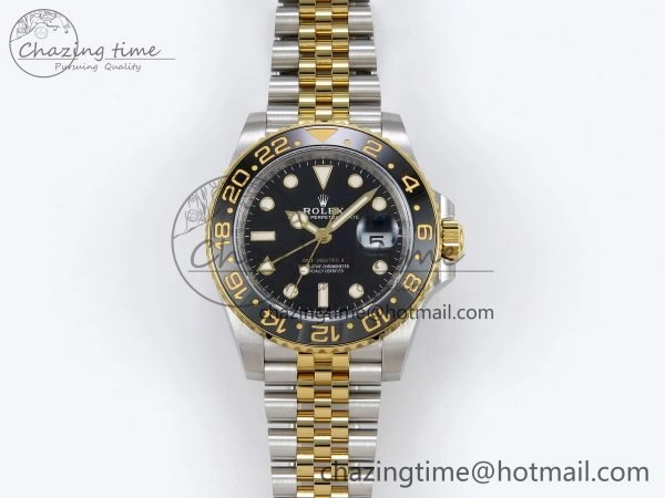 GMT-Master II 126713 GRNR ARF 1:1 Best Edition Black Dial on YG SS Jubilee Bracelet VR3285 CHS