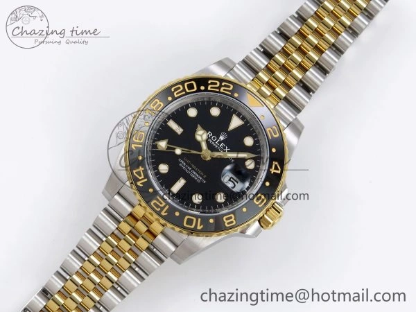 GMT-Master II 126713 GRNR ARF 1:1 Best Edition Black Dial on YG SS Jubilee Bracelet VR3285 CHS