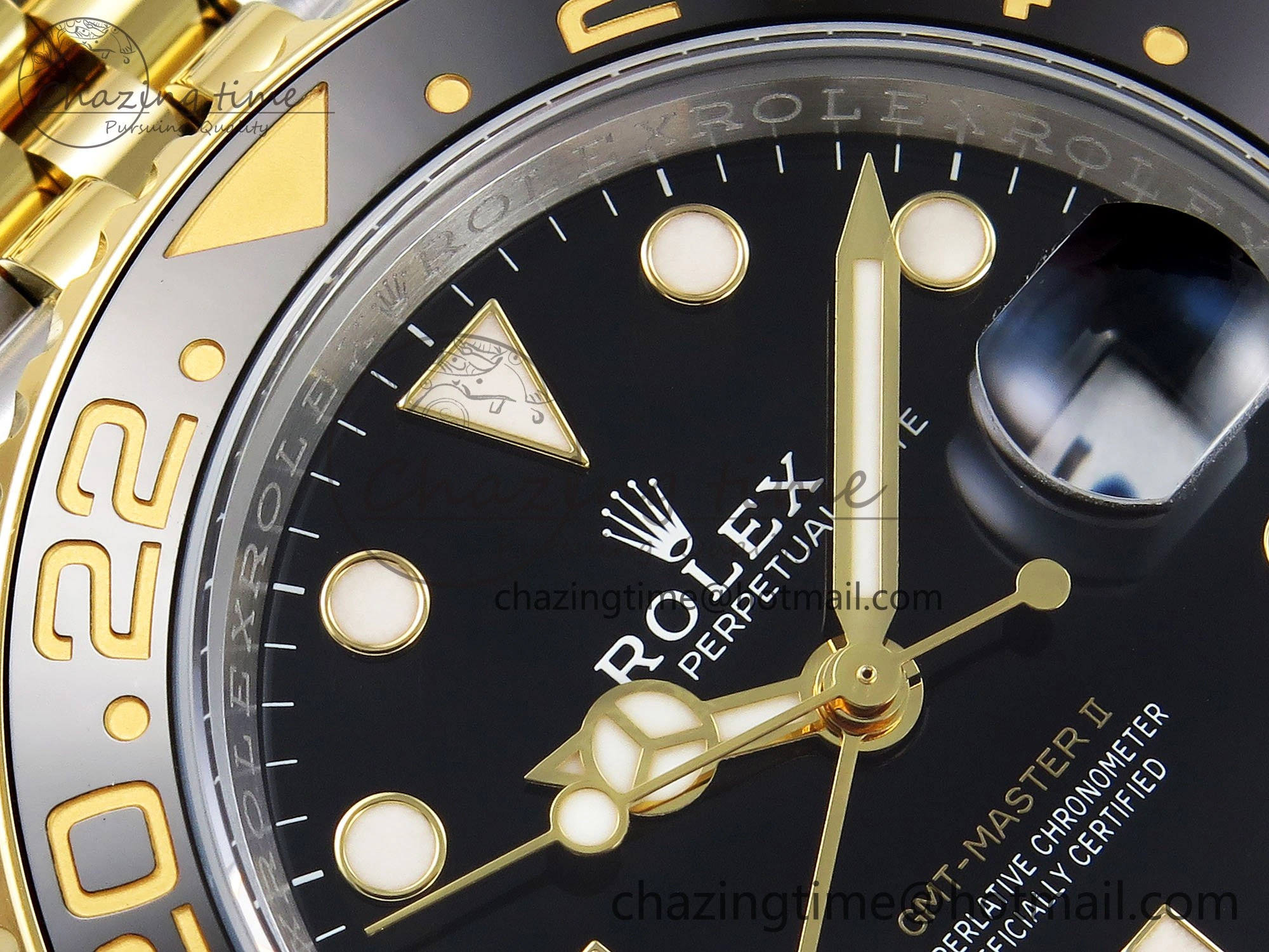 GMT-Master II 126713 GRNR ARF 1:1 Best Edition Black Dial on YG SS Jubilee Bracelet VR3285 CHS