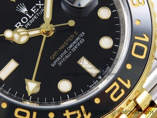 GMT-Master II 126713 GRNR ARF 1:1 Best Edition Black Dial on YG SS Jubilee Bracelet VR3285 CHS