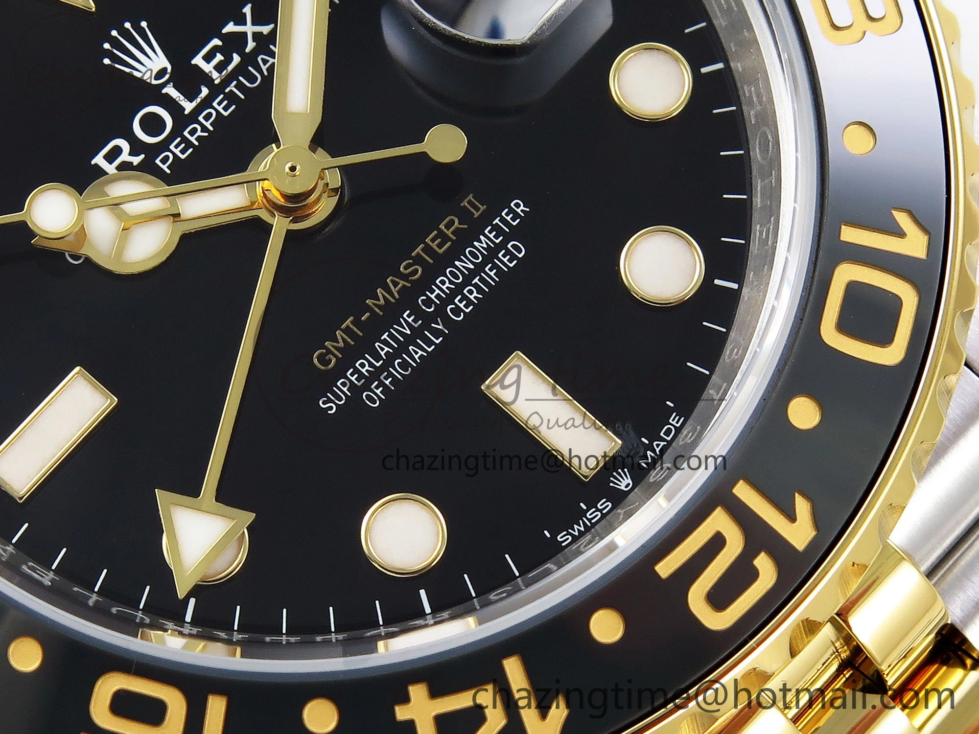 GMT-Master II 126713 GRNR ARF 1:1 Best Edition Black Dial on YG SS Jubilee Bracelet VR3285 CHS