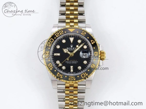 GMT-Master II 126713 GRNR ARF 1:1 Best Edition on Black Dial SS YG Bracelet Super Clone SH3285 CHS (Gain Weight)