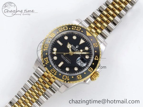 GMT-Master II 126713 GRNR ARF 1:1 Best Edition on Black Dial SS YG Bracelet Super Clone SH3285 CHS (Gain Weight)