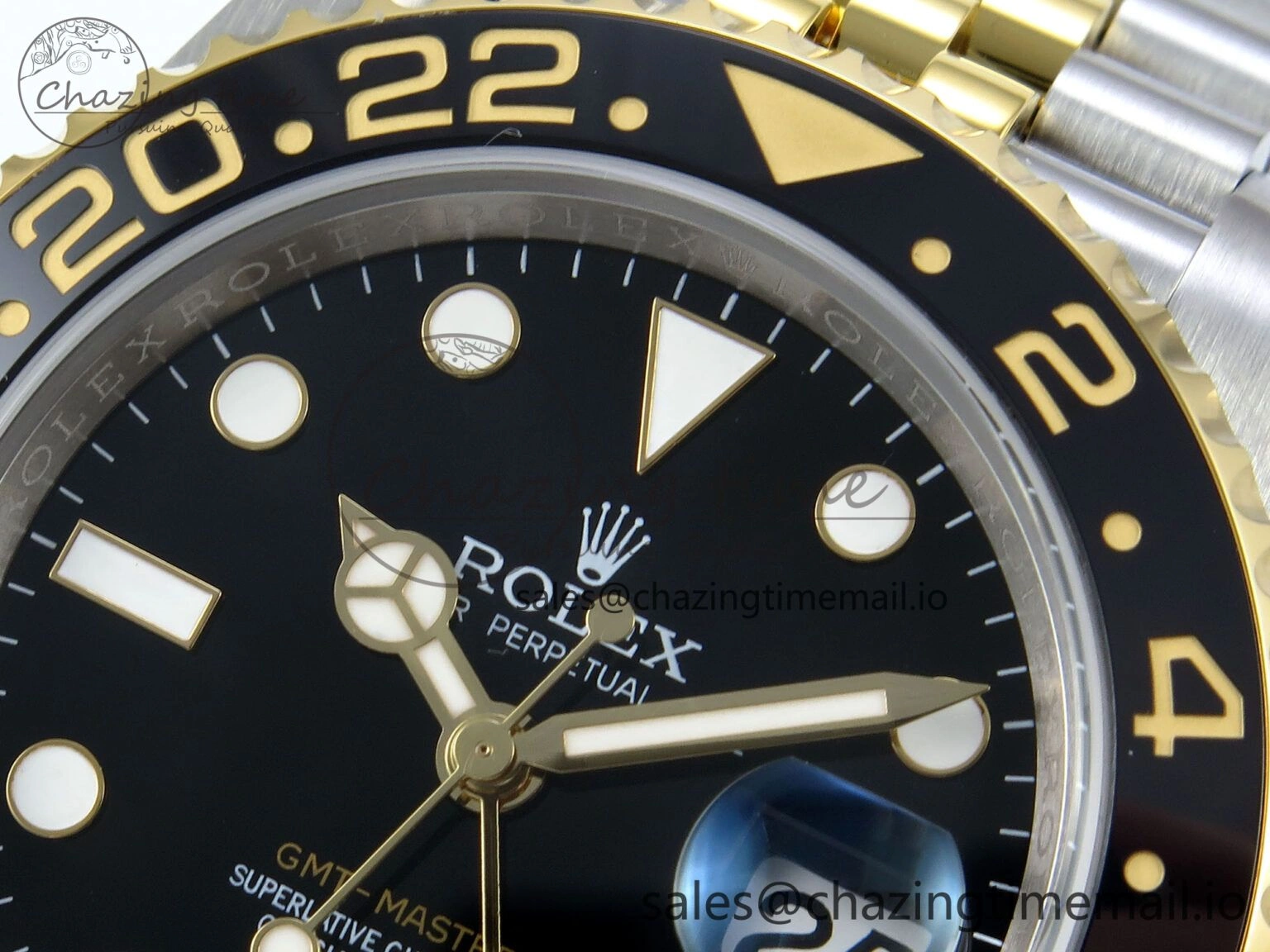 GMT-Master II 126713 GRNR Black Gray Ceramic 904L Steel EWE 1:1 Best Edition on Jubilee Strap EWE3285 V5