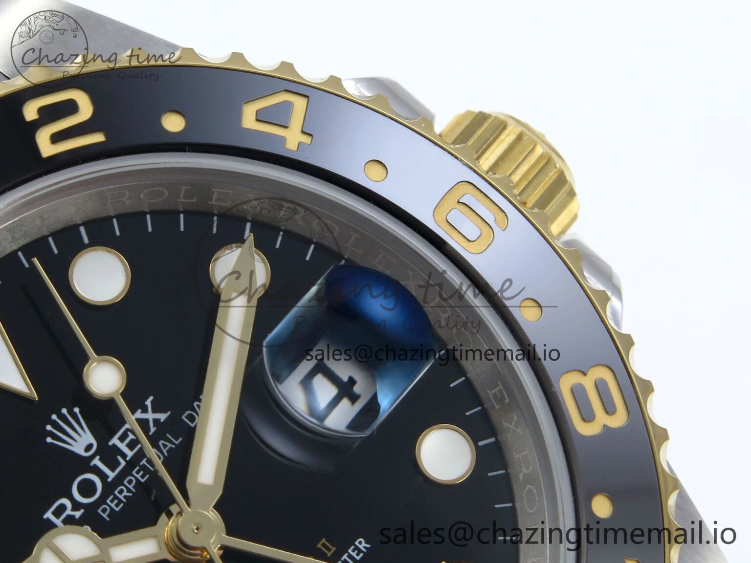 GMT-Master II 126713 GRNR Black Gray Ceramic 904L Steel EWE 1:1 Best Edition on Jubilee Strap EWE3285 V5