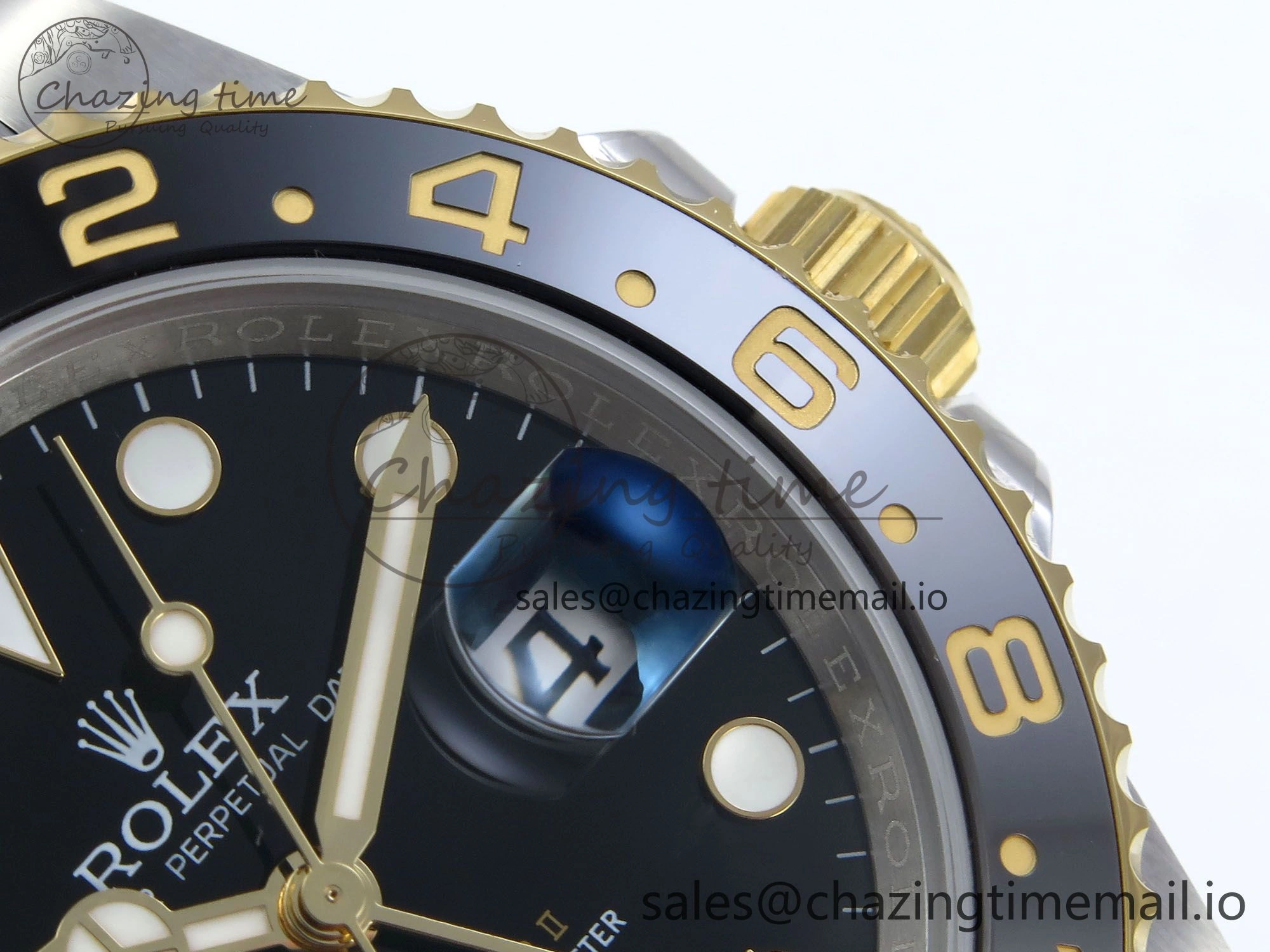 GMT-Master II 126713 GRNR Black Gray Ceramic 904L Steel EWE 1:1 Best Edition on Jubilee Strap EWE3285 V5