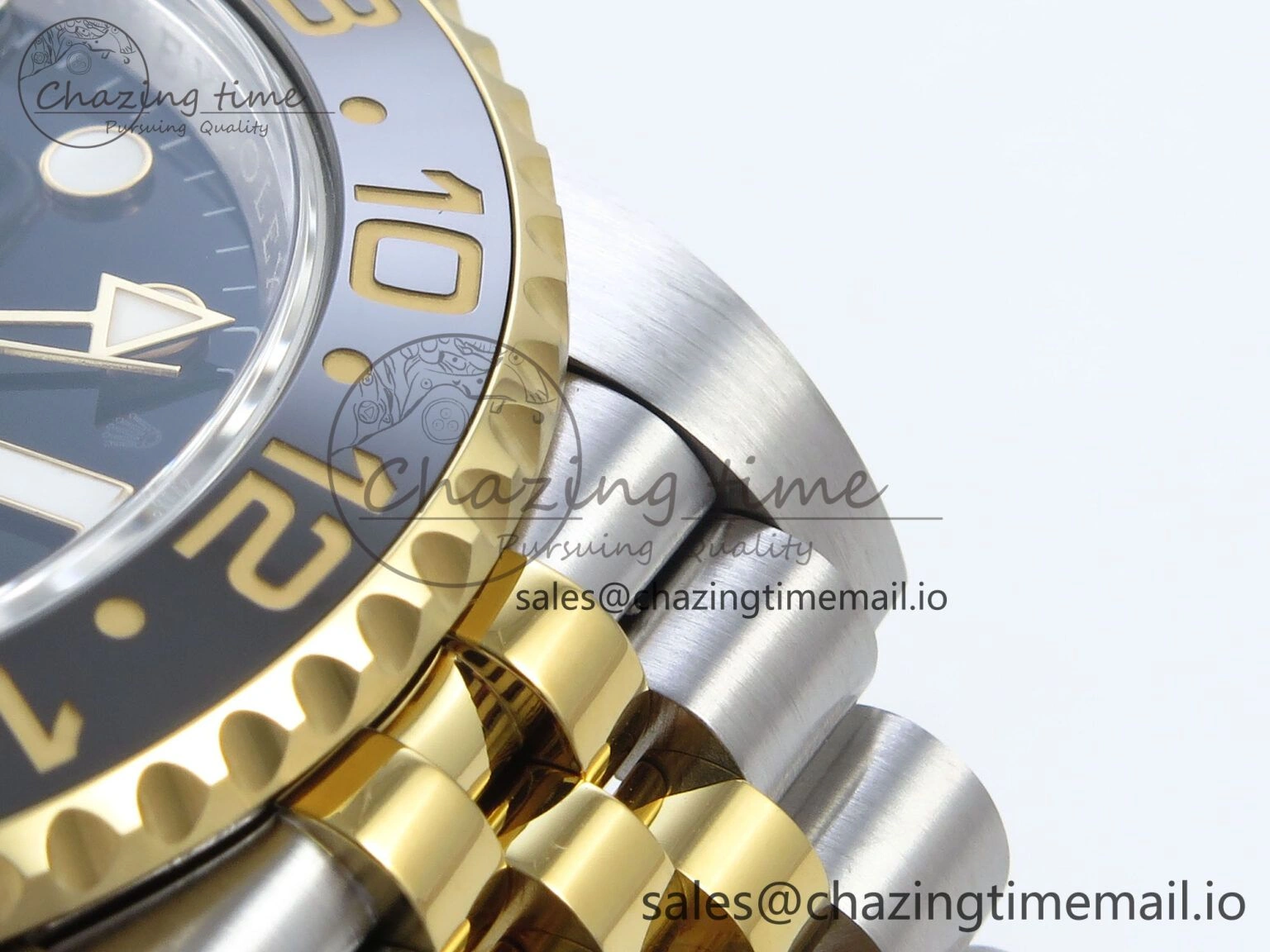 GMT-Master II 126713 GRNR Black Gray Ceramic 904L Steel EWE 1:1 Best Edition on Jubilee Strap EWE3285 V5