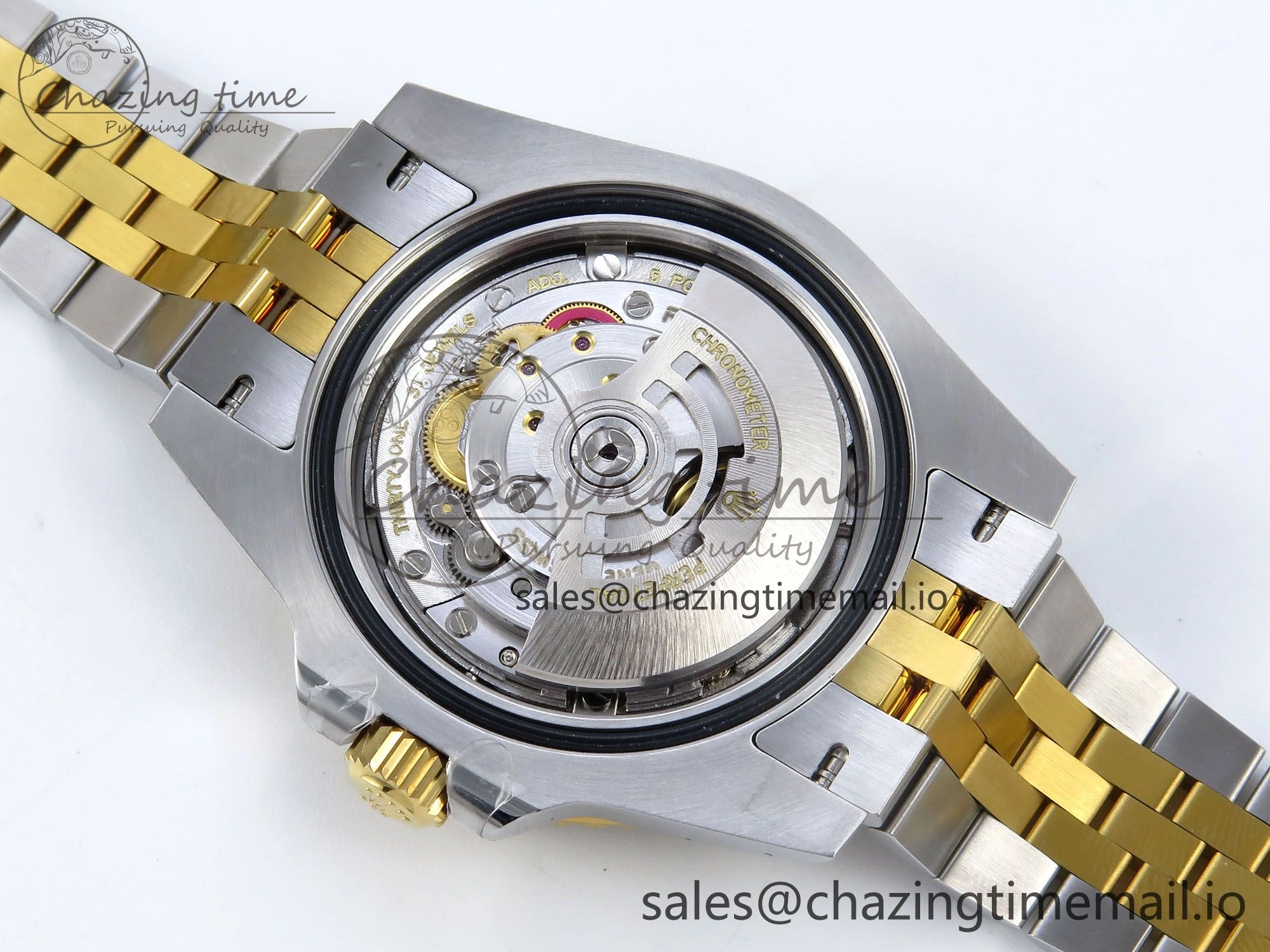 GMT-Master II 126713 GRNR Black Gray Ceramic 904L Steel EWE 1:1 Best Edition on Jubilee Strap EWE3285 V5