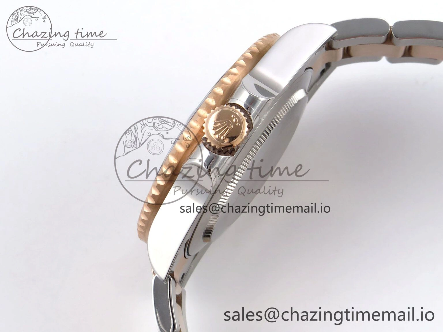 GMT-Master II 126715 CHNR 904L QF 1:1 Best Edition on SS RG Bracelet SH3285 V6