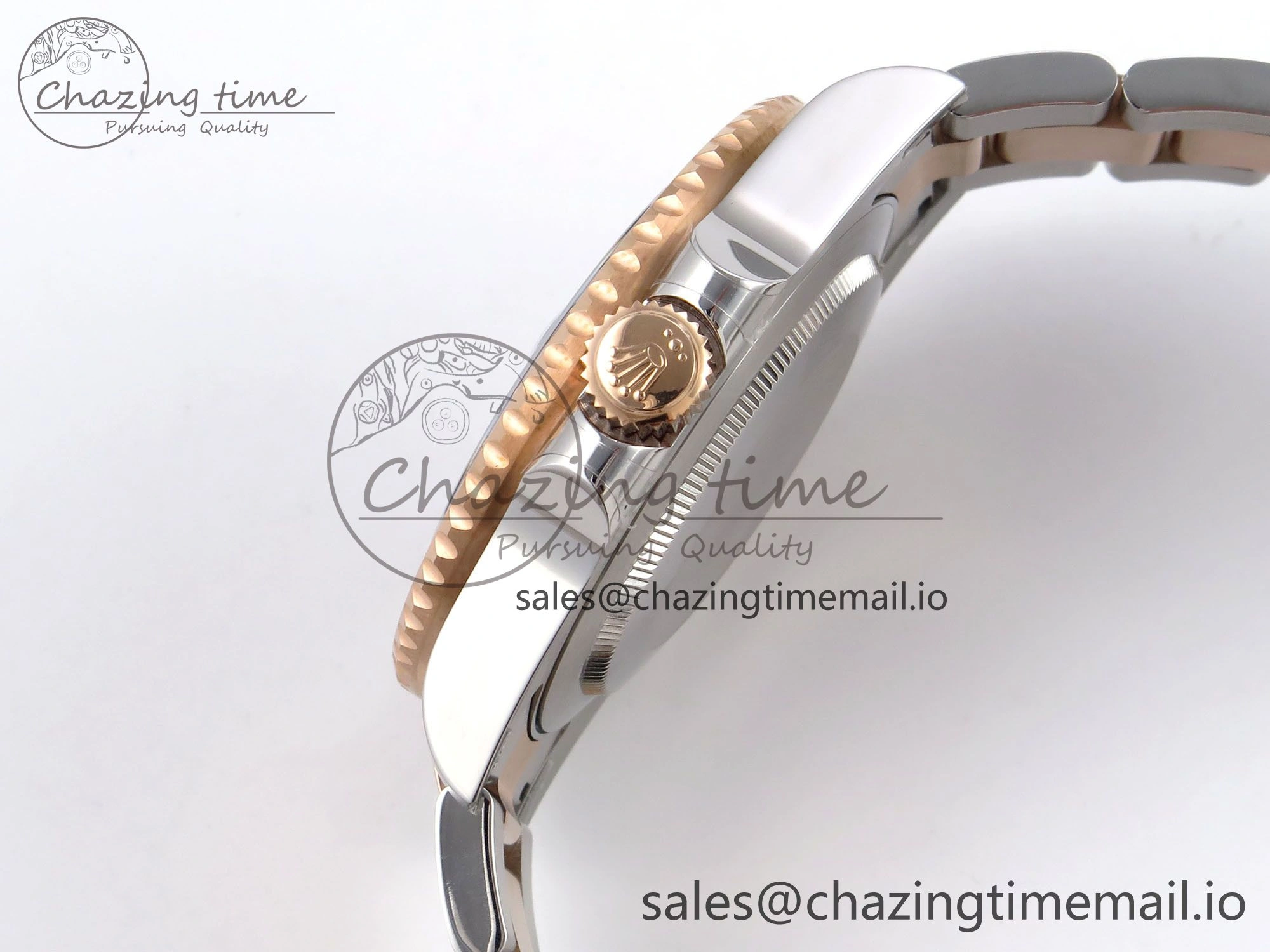 GMT-Master II 126715 CHNR 904L QF 1:1 Best Edition on SS RG Bracelet SH3285 V6