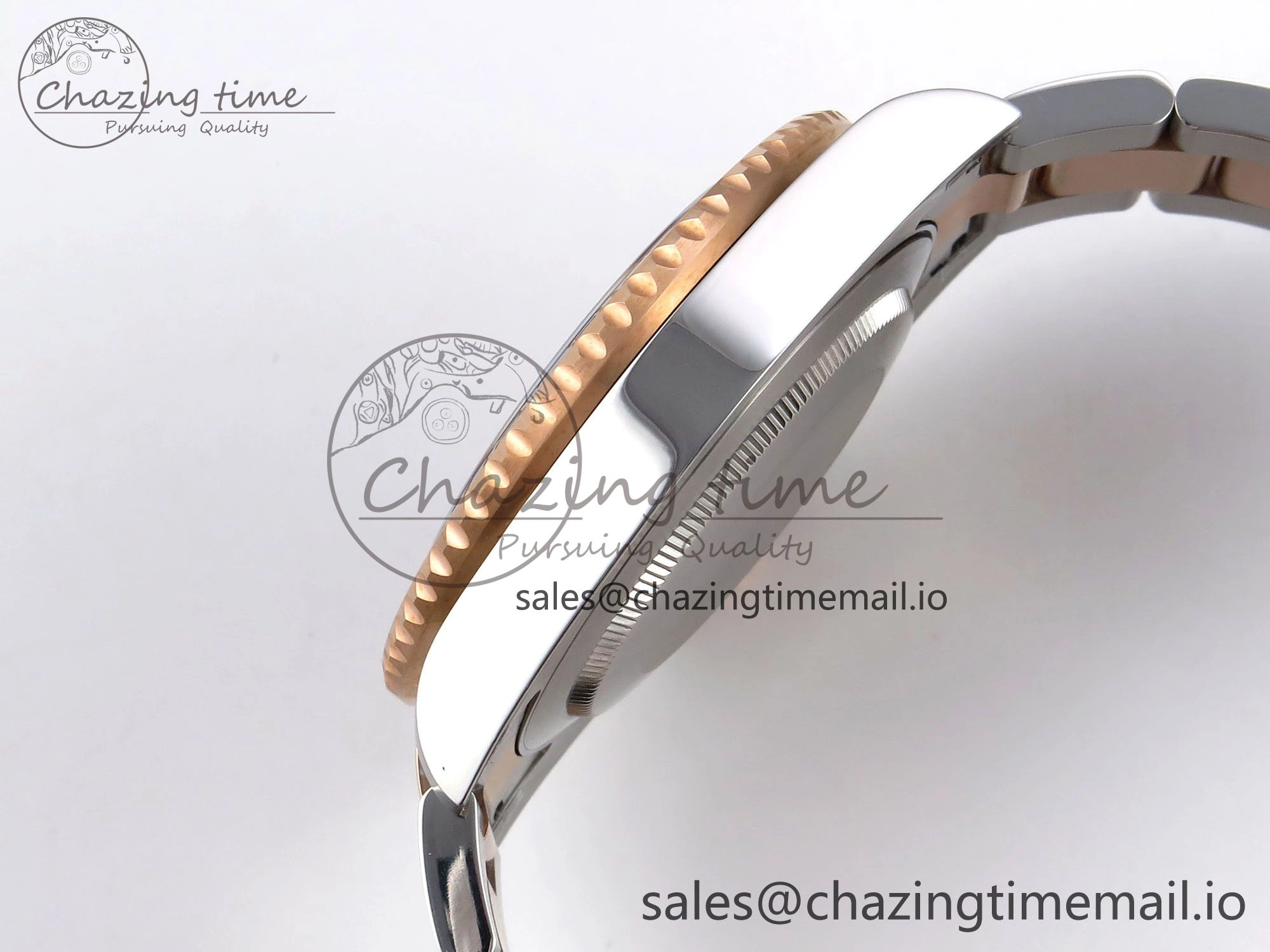 GMT-Master II 126715 CHNR 904L QF 1:1 Best Edition on SS RG Bracelet SH3285 V6