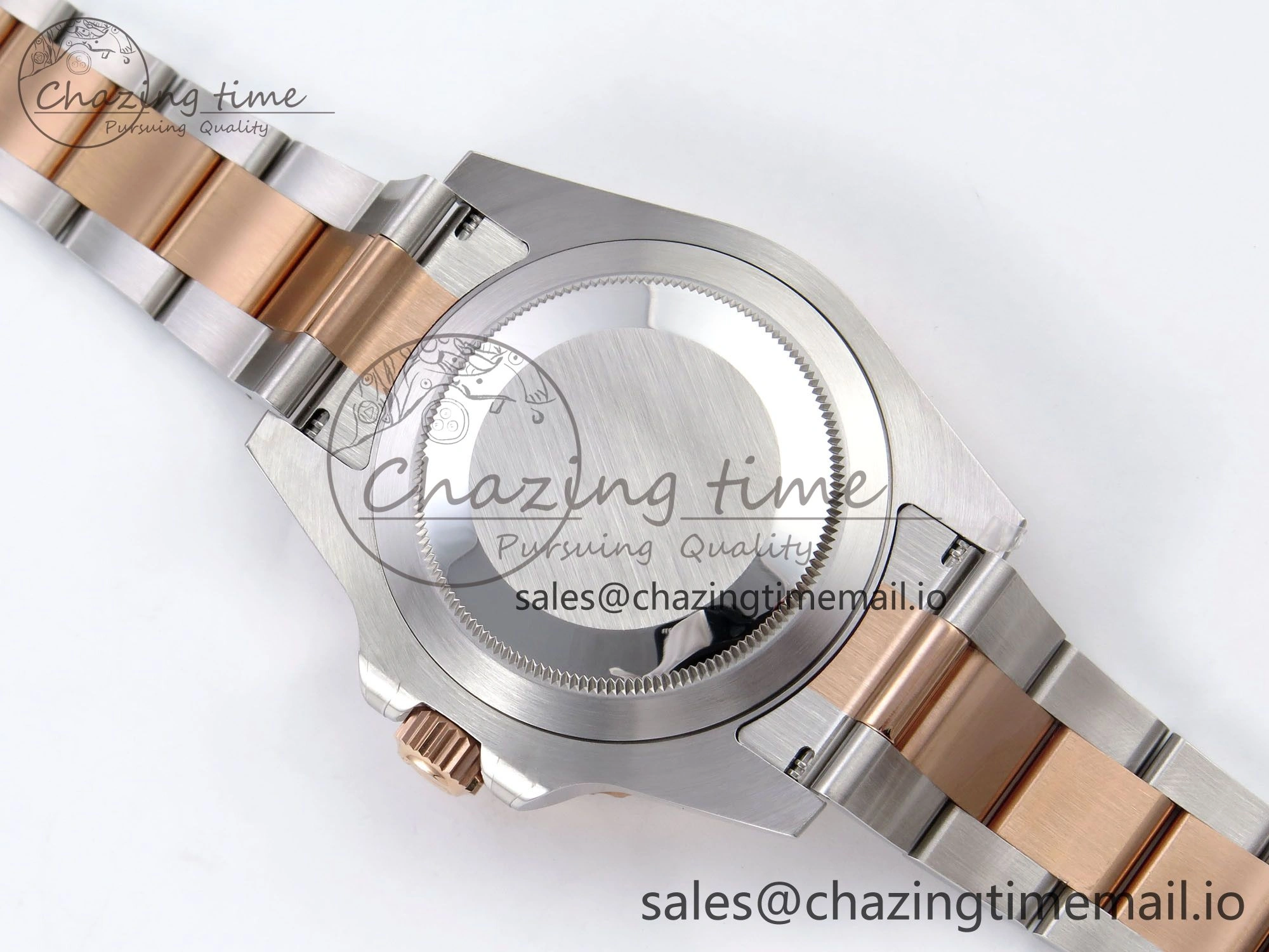 GMT-Master II 126715 CHNR 904L QF 1:1 Best Edition on SS RG Bracelet SH3285 V6