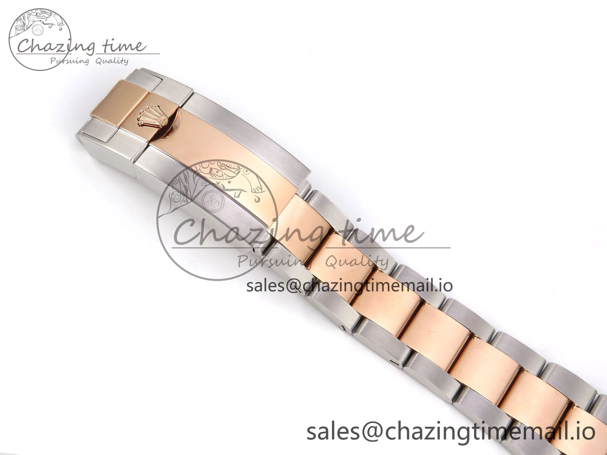 GMT-Master II 126715 CHNR 904L QF 1:1 Best Edition on SS RG Bracelet SH3285 V6