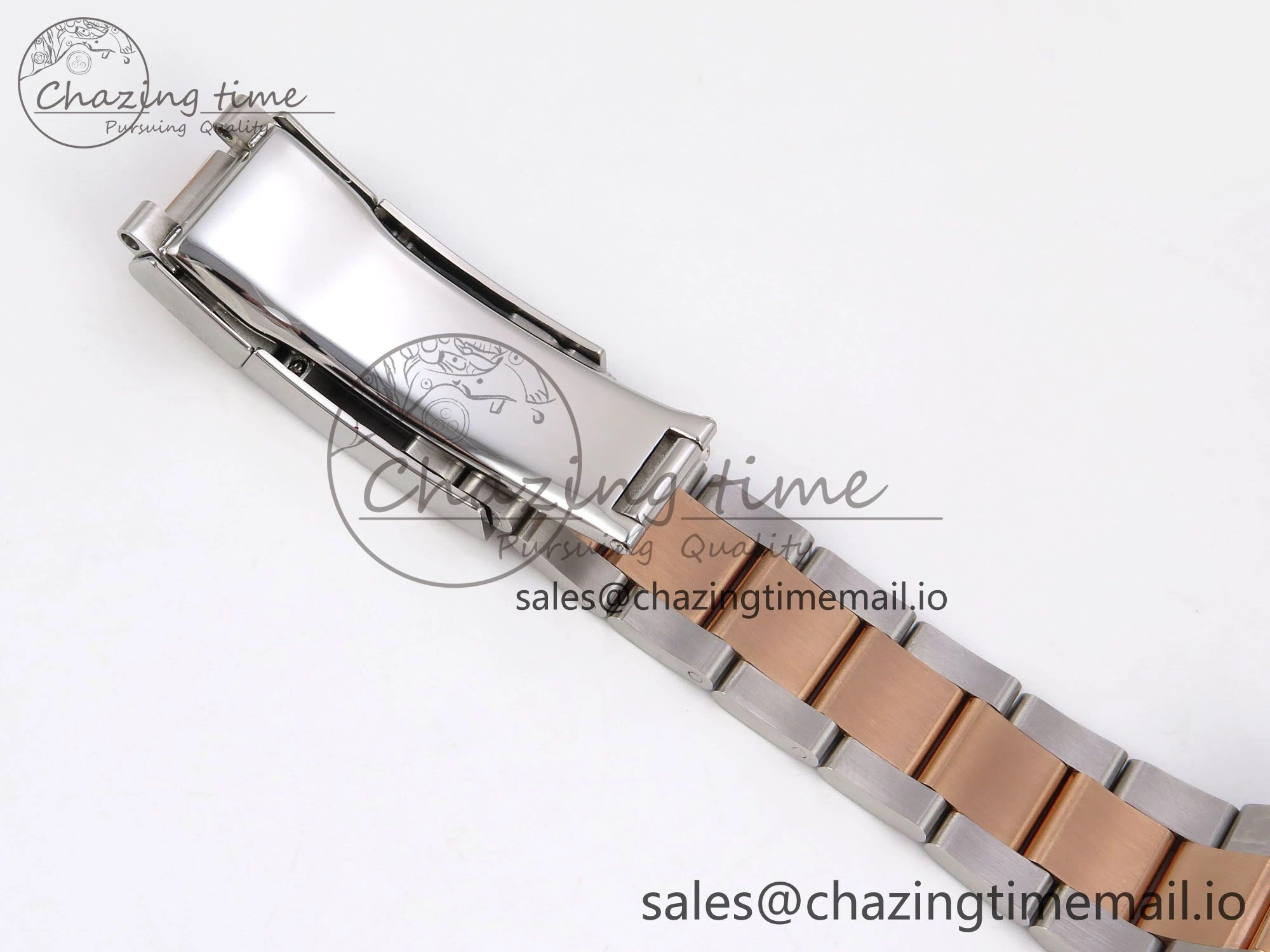 GMT-Master II 126715 CHNR 904L QF 1:1 Best Edition on SS RG Bracelet SH3285 V6