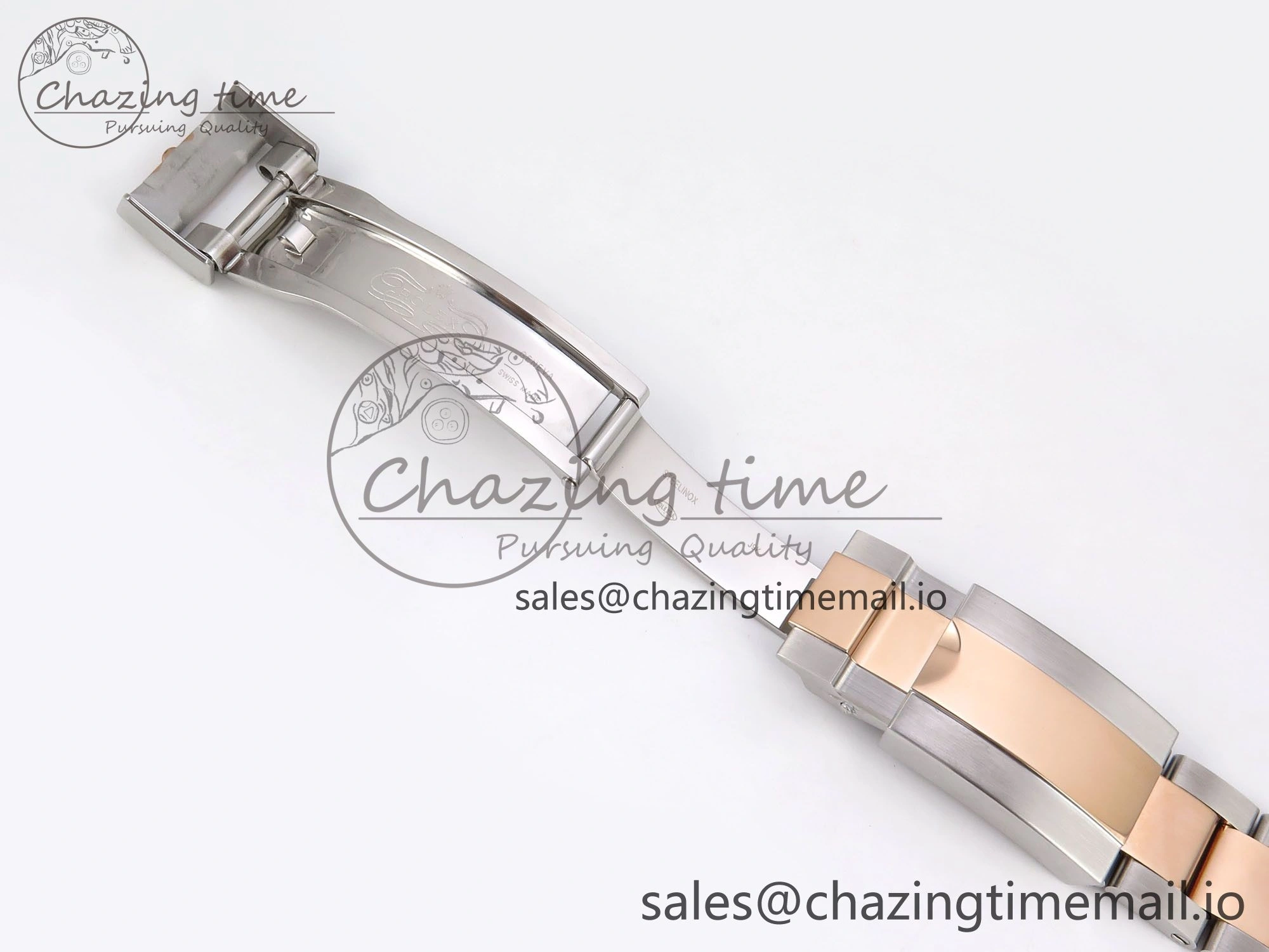 GMT-Master II 126715 CHNR 904L QF 1:1 Best Edition on SS RG Bracelet SH3285 V6