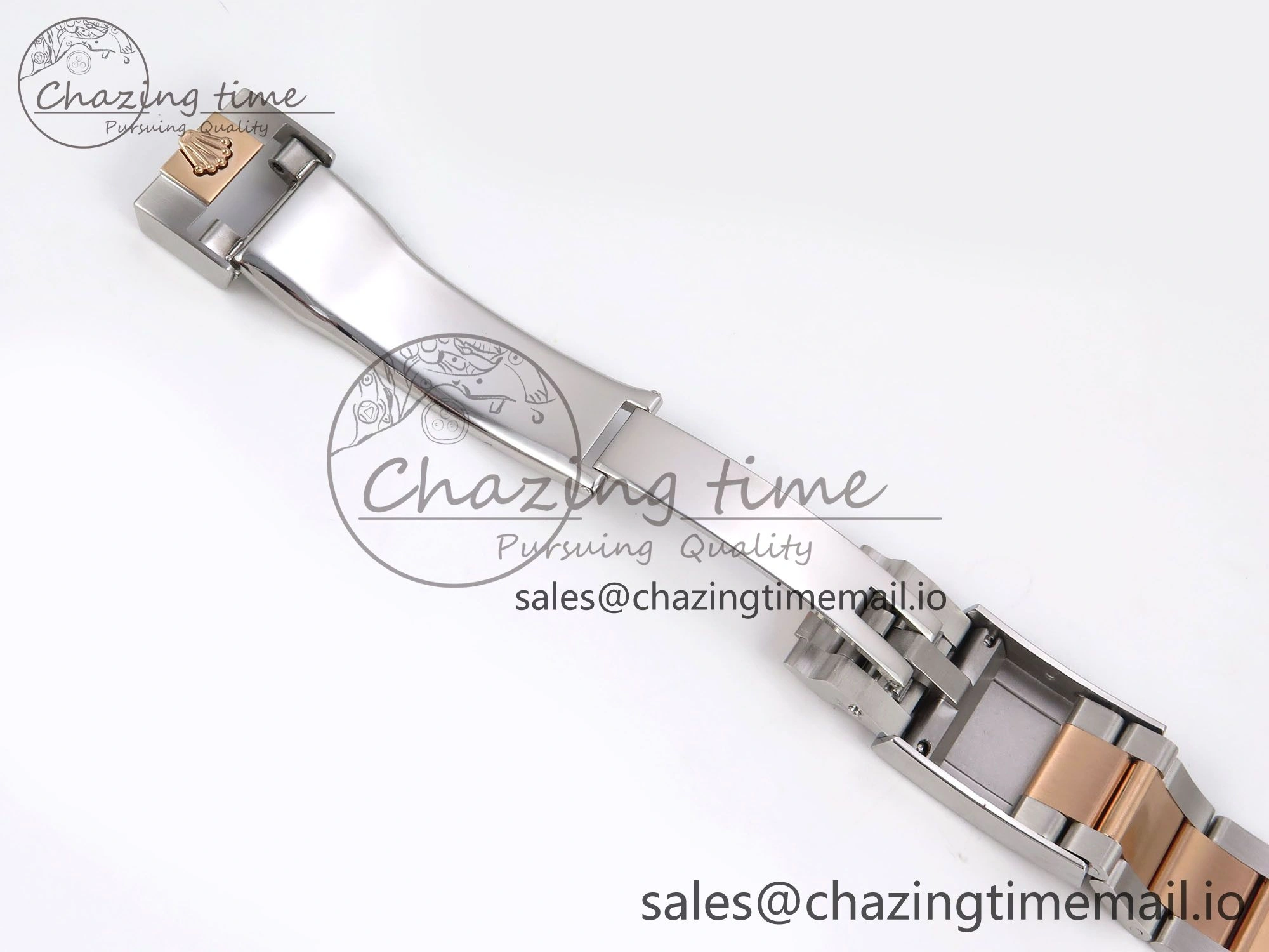 GMT-Master II 126715 CHNR 904L QF 1:1 Best Edition on SS RG Bracelet SH3285 V6