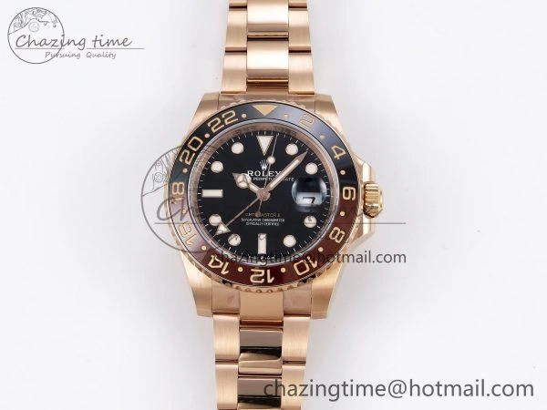 GMT-Master II 126715 CHNR ARF 1:1 Best Edition Black Dial on RG Bracelet VR3285 CHS