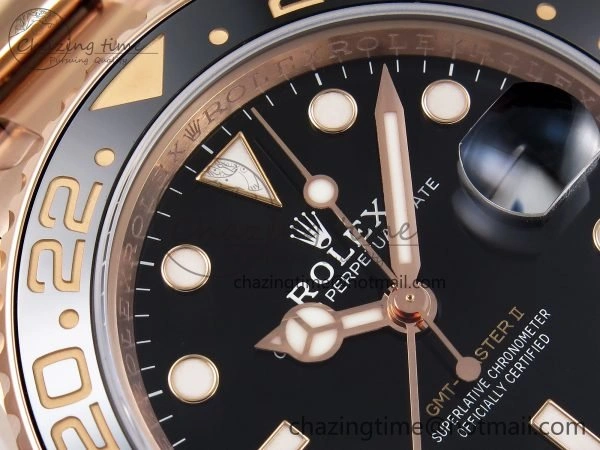 GMT-Master II 126715 CHNR ARF 1:1 Best Edition Black Dial on RG Bracelet VR3285 CHS
