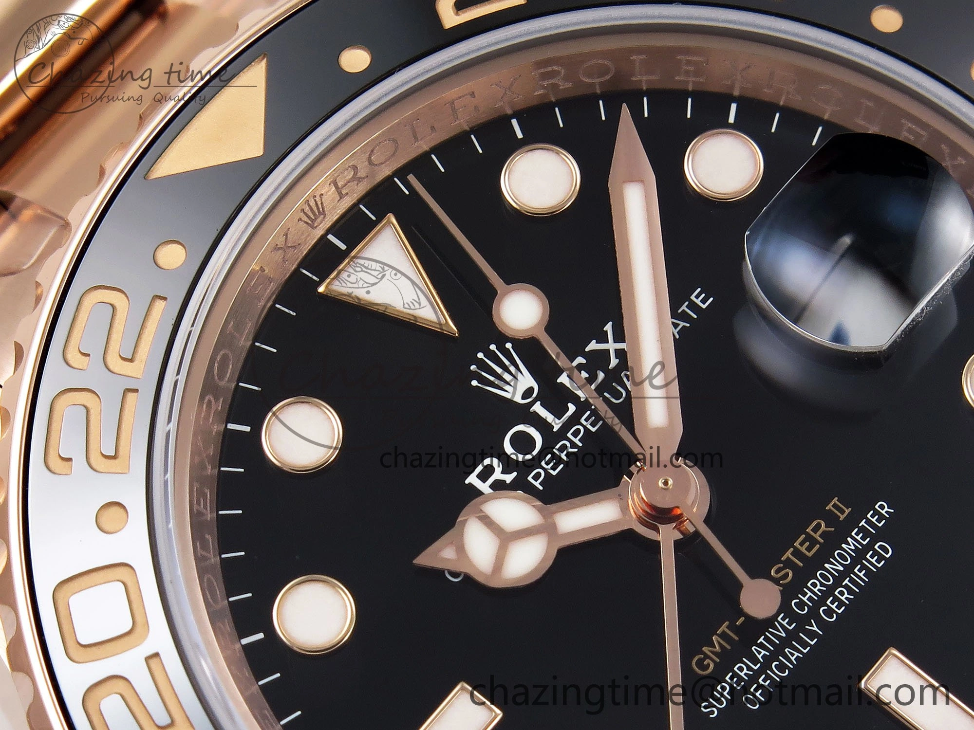GMT-Master II 126715 CHNR ARF 1:1 Best Edition Black Dial on RG Bracelet VR3285 CHS