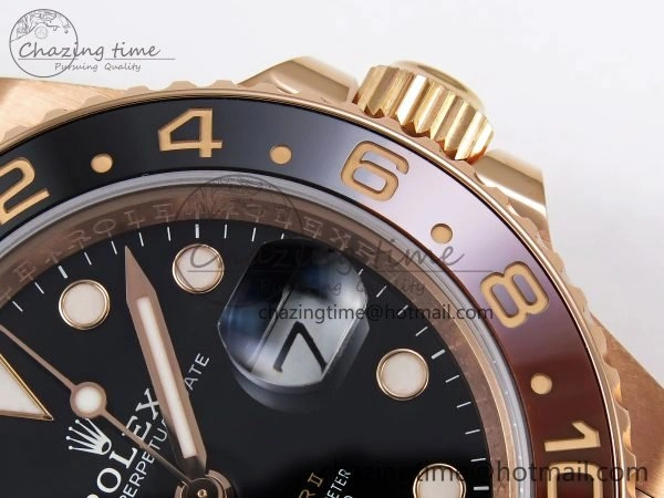 GMT-Master II 126715 CHNR ARF 1:1 Best Edition Black Dial on RG Bracelet VR3285 CHS