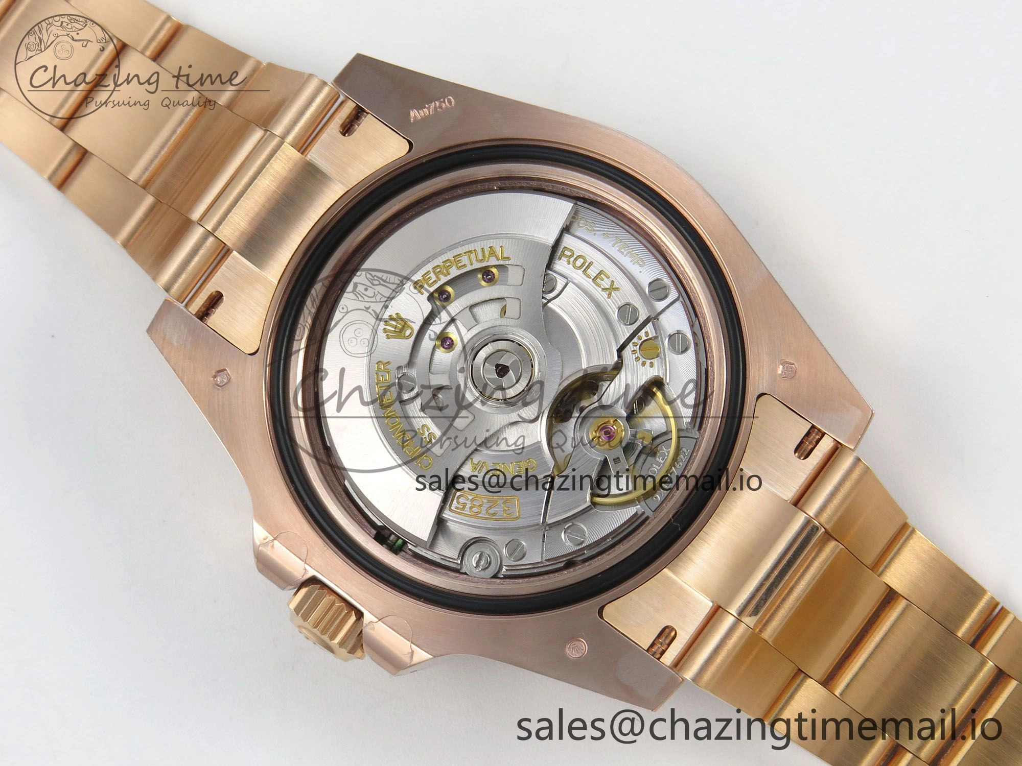GMT Master II 126715 CHNR ARF Best Edition Tiger Iron Dial on RG Oyster Bracelet VR3285 CHS