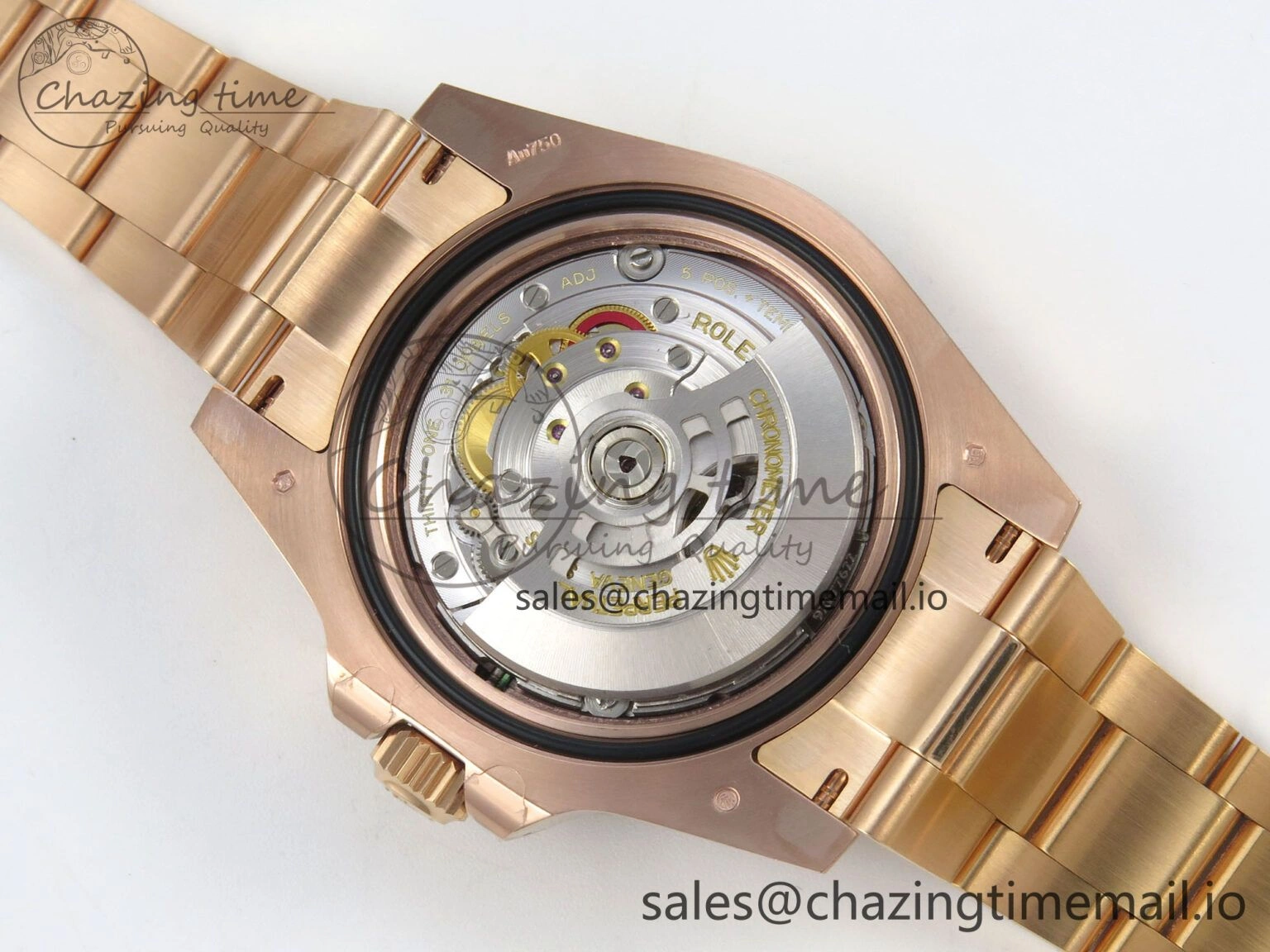 GMT Master II 126715 CHNR ARF Best Edition Tiger Iron Dial on RG Oyster Bracelet VR3285 CHS
