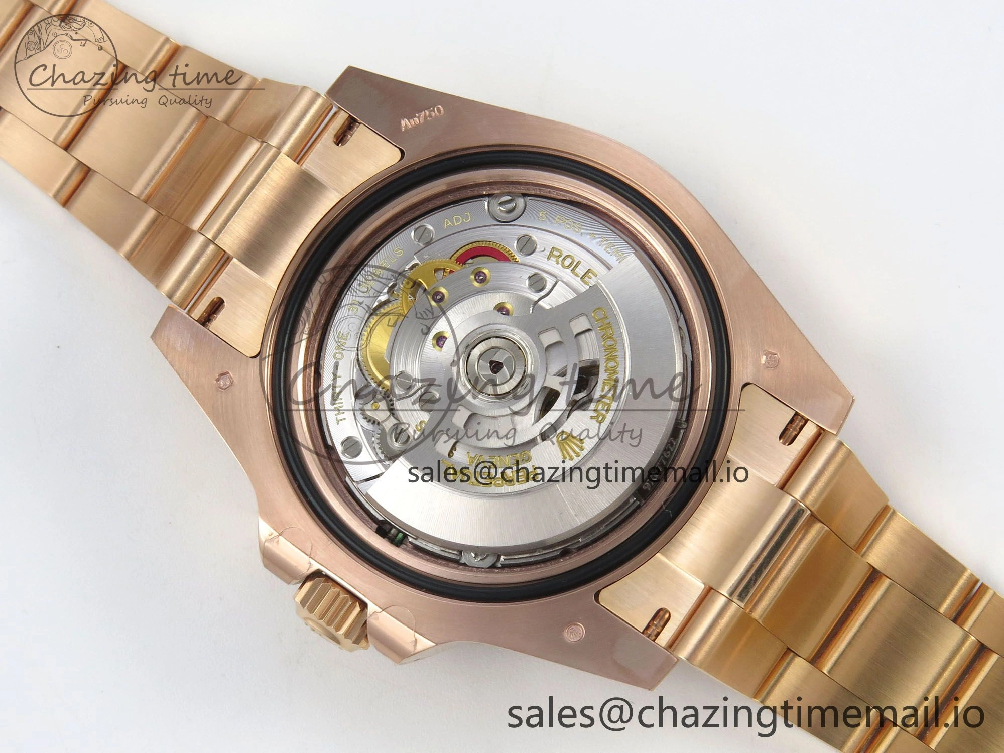 GMT Master II 126715 CHNR ARF Best Edition Tiger Iron Dial on RG Oyster Bracelet VR3285 CHS