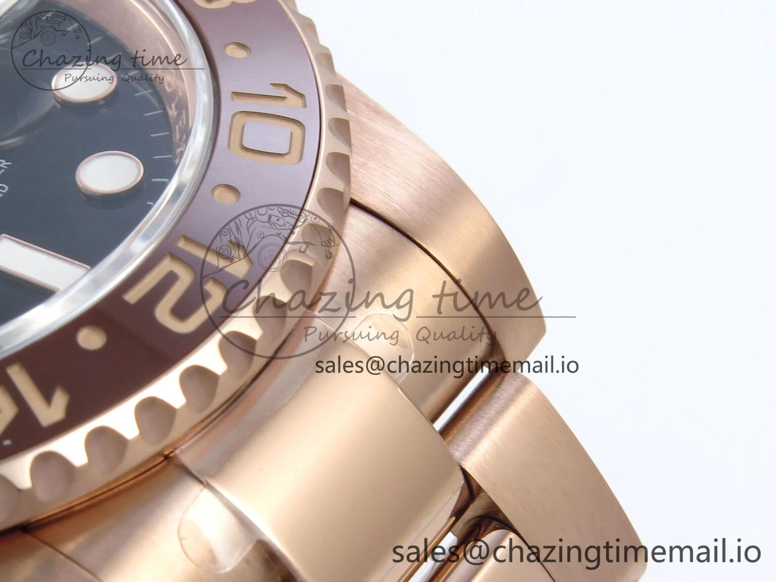 GMT-Master II 126715 CHNR Black Brown Ceramic 904L Steel EWE 1:1 Best Edition on Oyster Strap EWE3285 V5