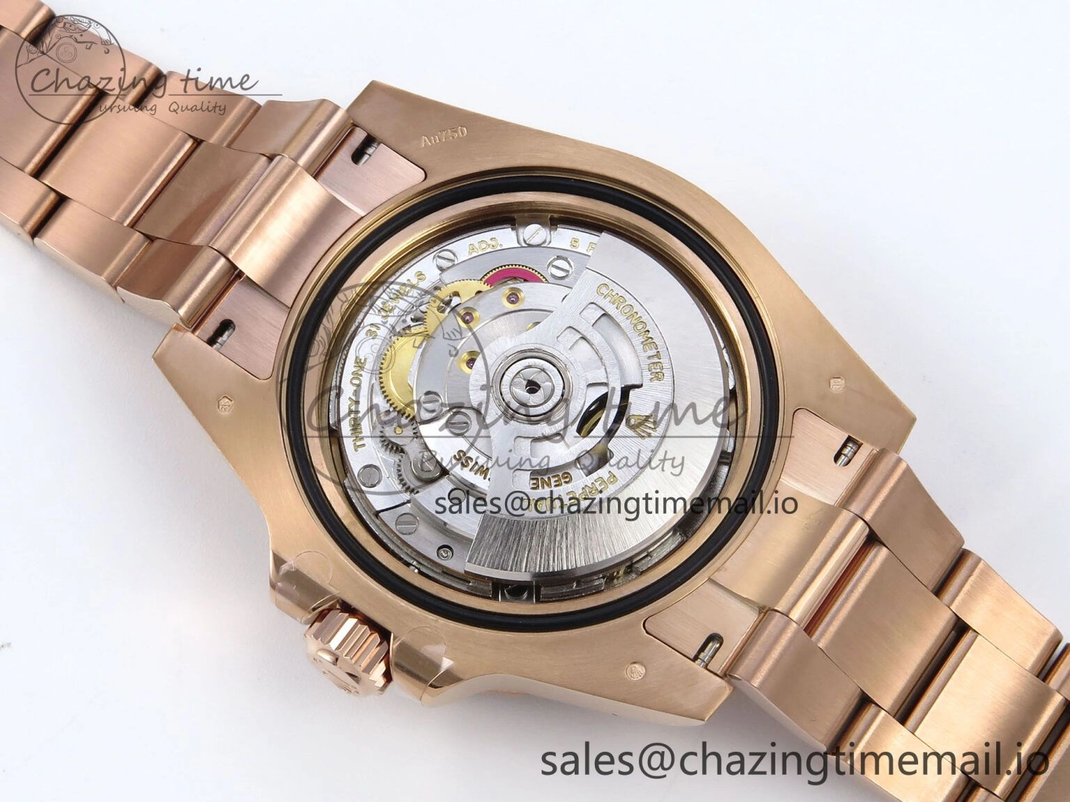 GMT-Master II 126715 CHNR Black Brown Ceramic 904L Steel EWE 1:1 Best Edition on Oyster Strap EWE3285 V5