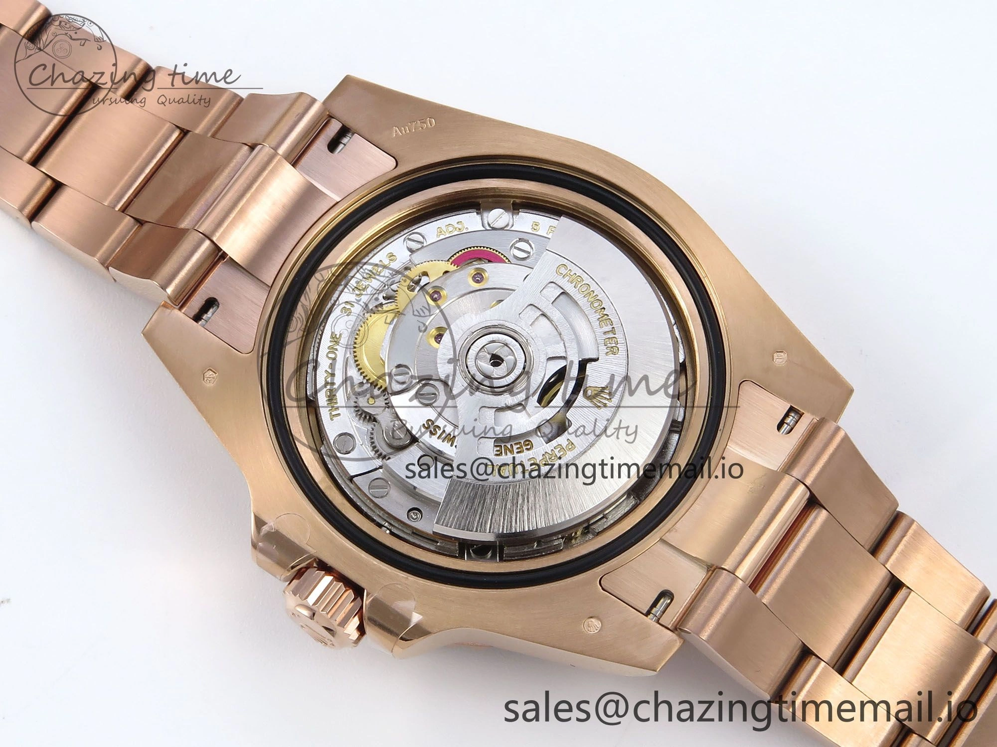 GMT-Master II 126715 CHNR Black Brown Ceramic 904L Steel EWE 1:1 Best Edition on Oyster Strap EWE3285 V5