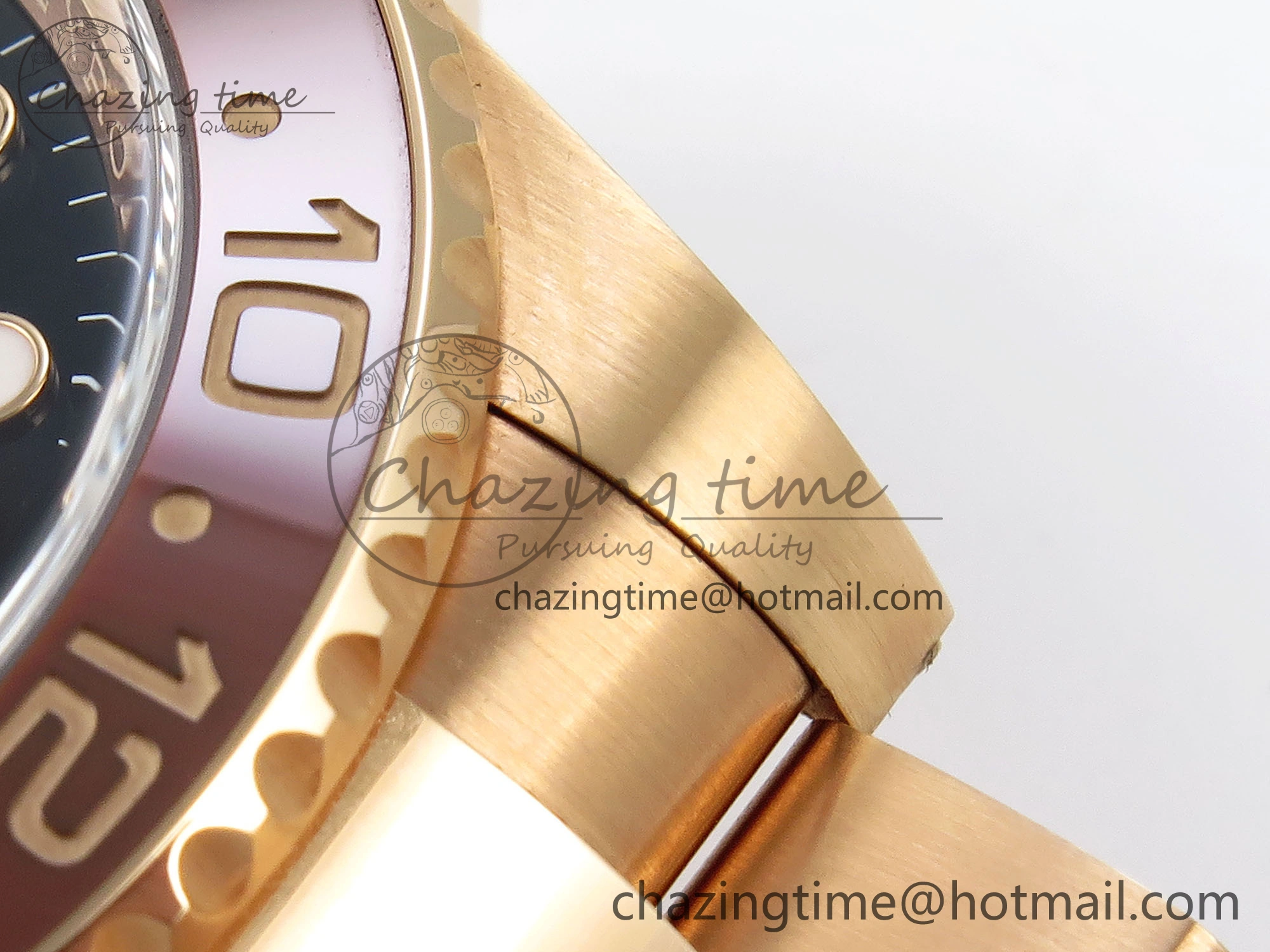 GMT-Master II 126715 CHNR Black Brown Ceramic Clean Factory 1:1 Best Edition on RG Bracelet DD3285