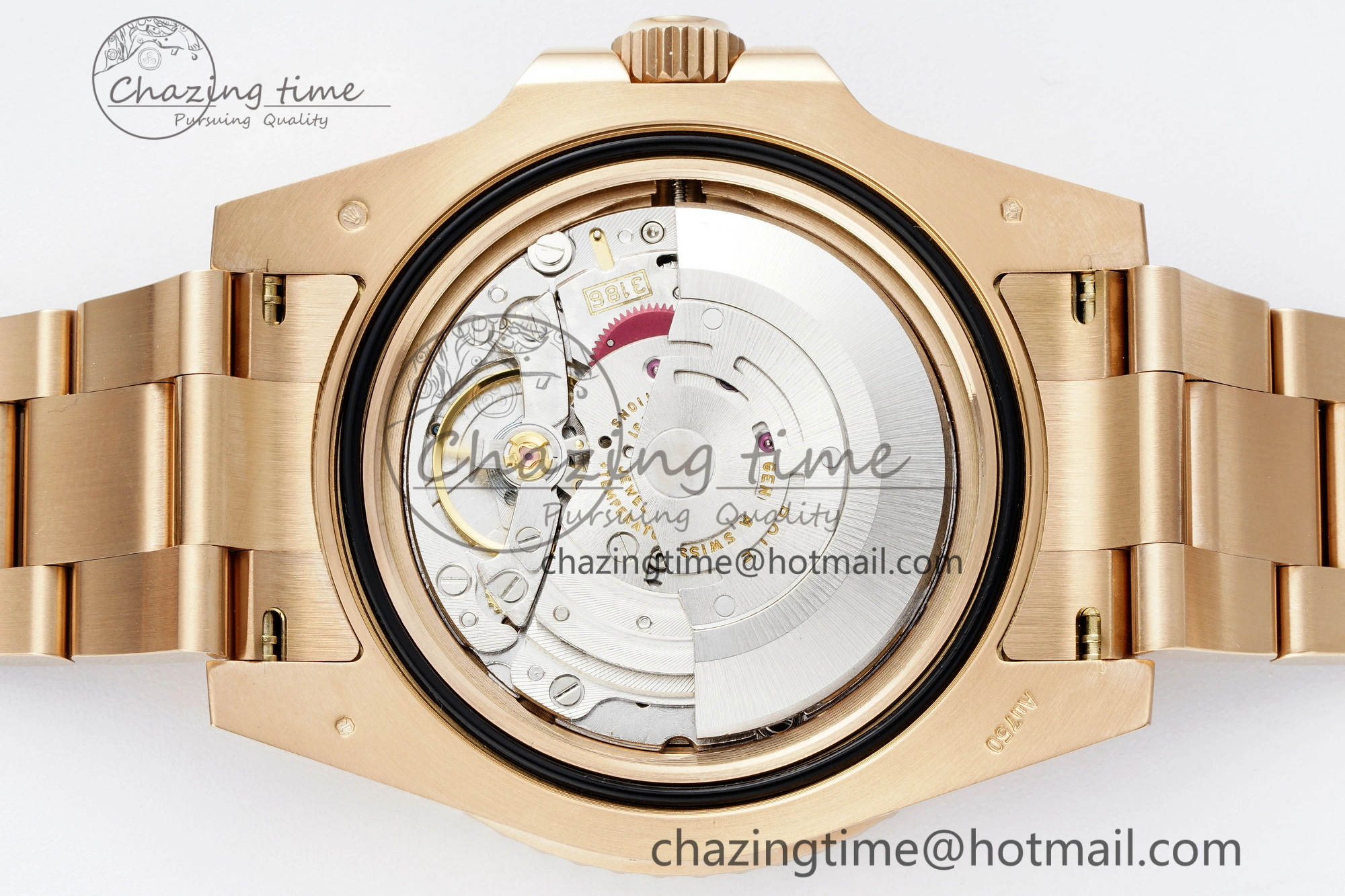 GMT-Master II 126715 CHNR Black Brown Ceramic Clean Factory 1:1 Best Edition on RG Bracelet VR3186