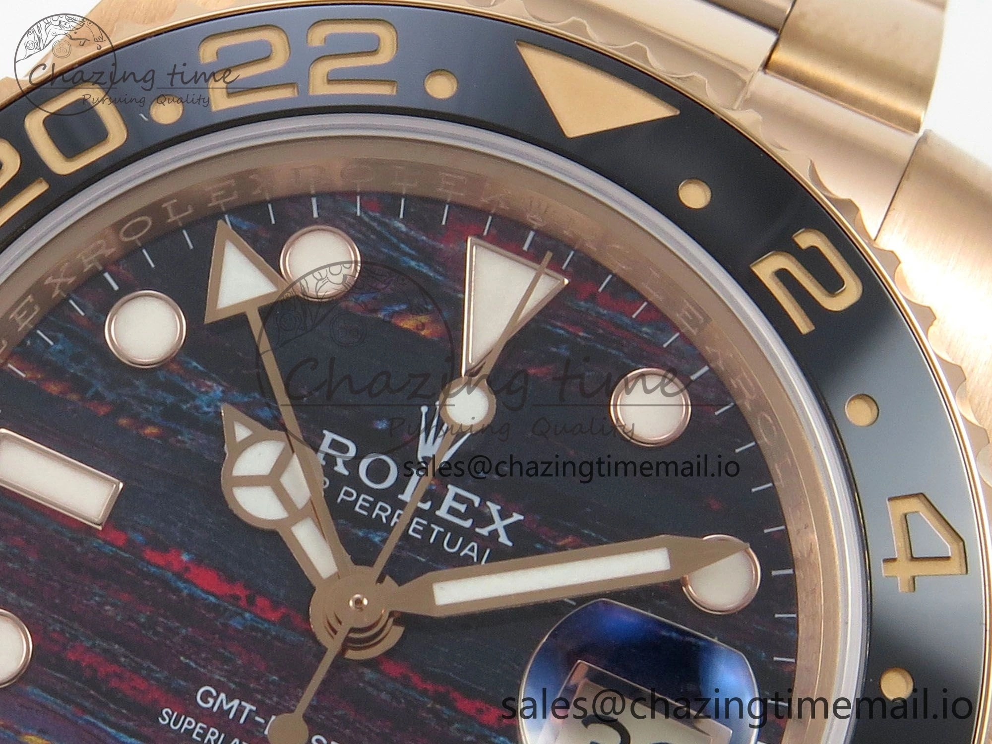 GMT-Master II 126715 CHNR RG 3EF 1:1 Best Edition Tiger Iron Dial on RG Bracelet Super Clone VR3285 CHS