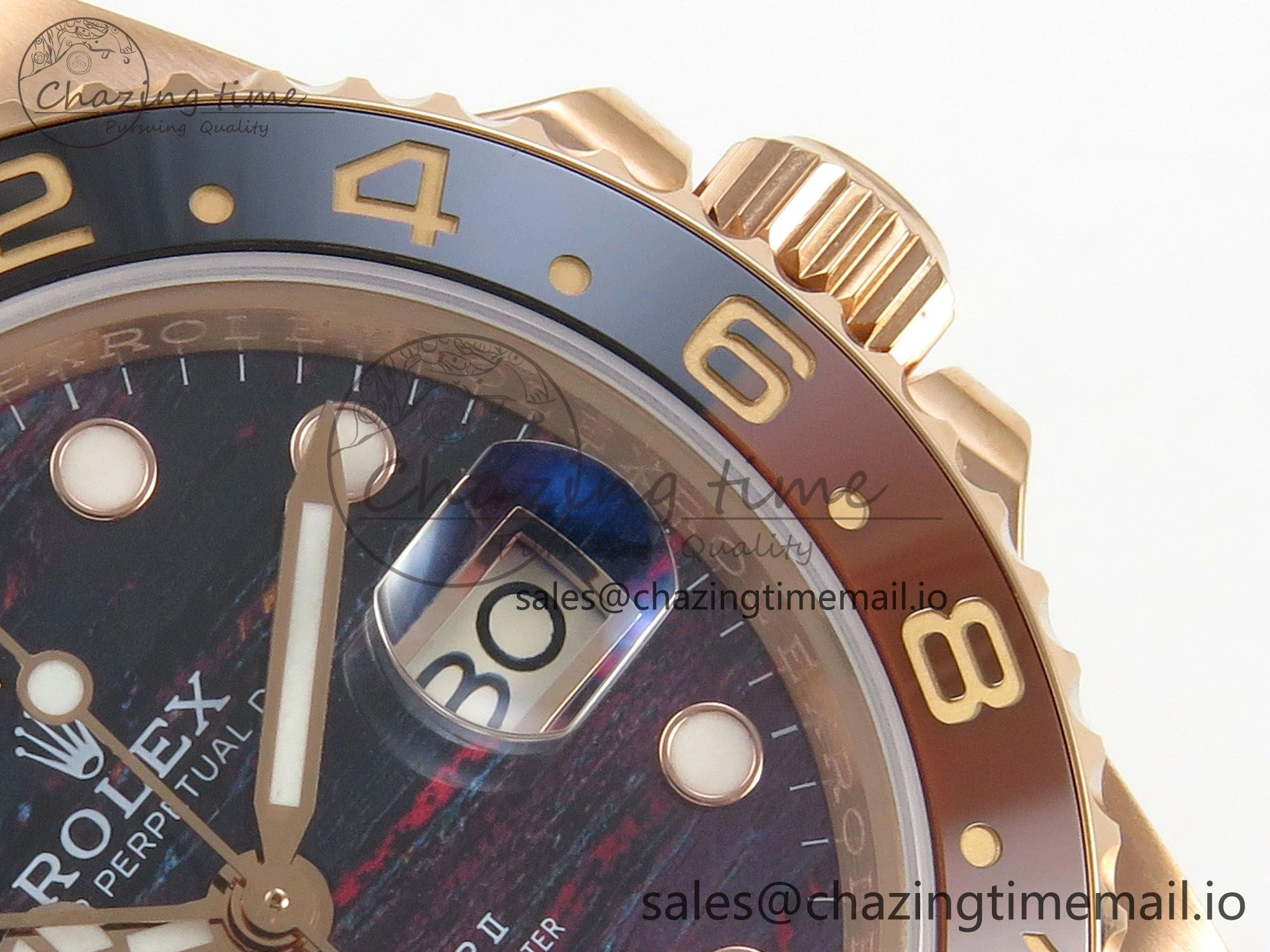 GMT-Master II 126715 CHNR RG 3EF 1:1 Best Edition Tiger Iron Dial on RG Bracelet Super Clone VR3285 CHS