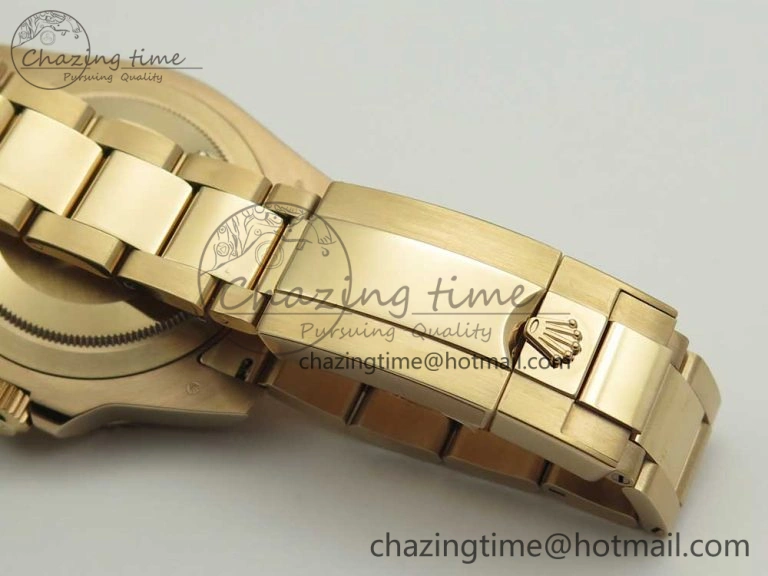 GMT-Master II 126715 CHNR RG BP Maker Best Edition Black Brown Ceramic Bezel Black Dial on RG Bracelet A2836