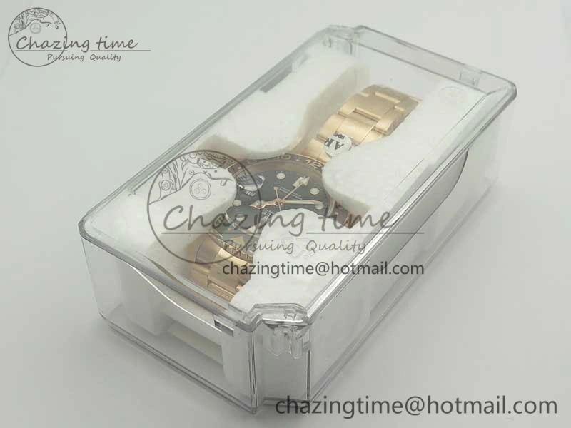 GMT-Master II 126715 RG Wrapped BP Best Edition Black Brown Ceramic Bezel Black Dial on RG Wrapped Bracelet ETA2836