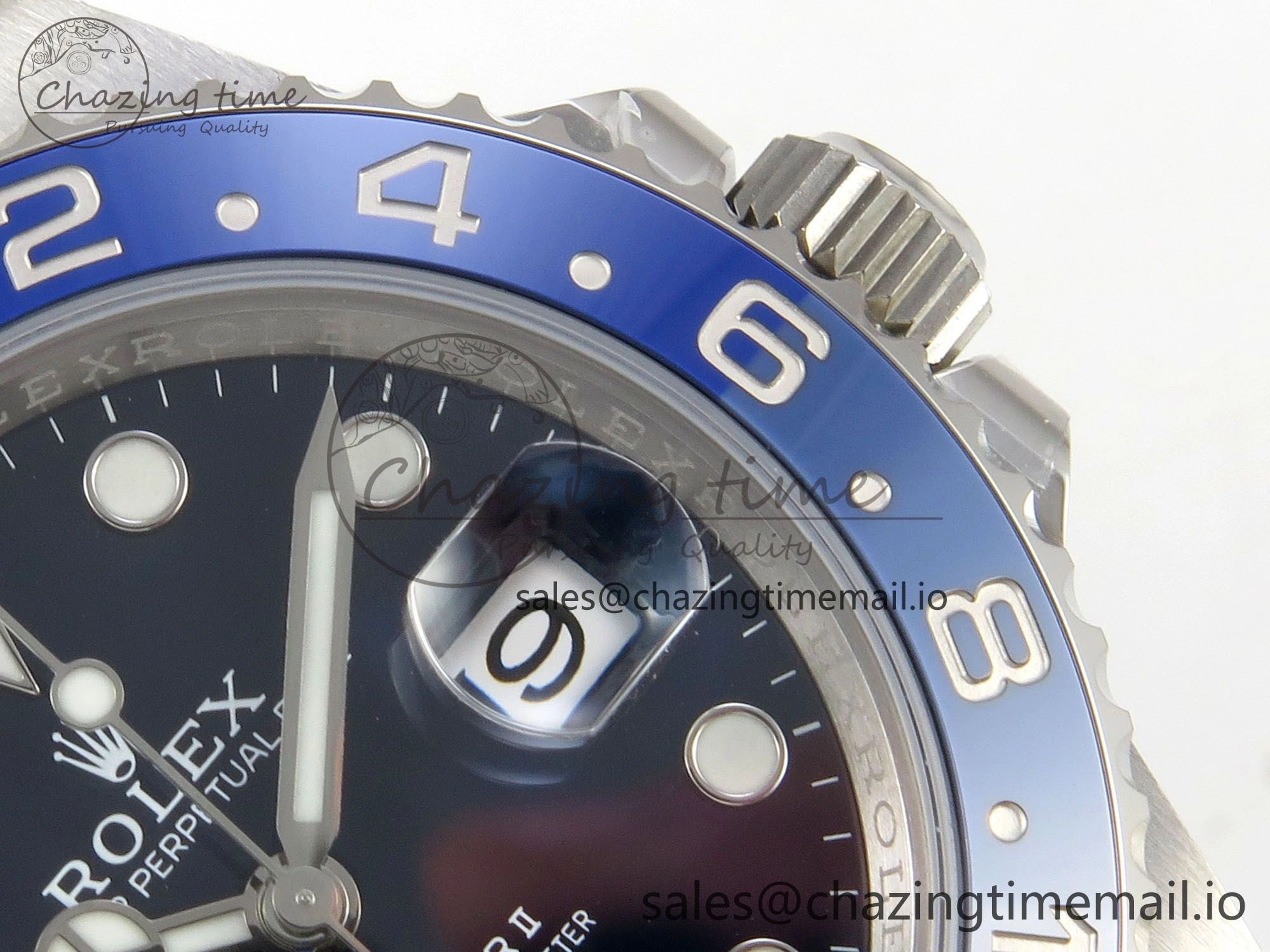 GMT-Master II 126716 BLAKEN 904L 1:1 Best Edition Blue Dial on SS Bracelet SH3285