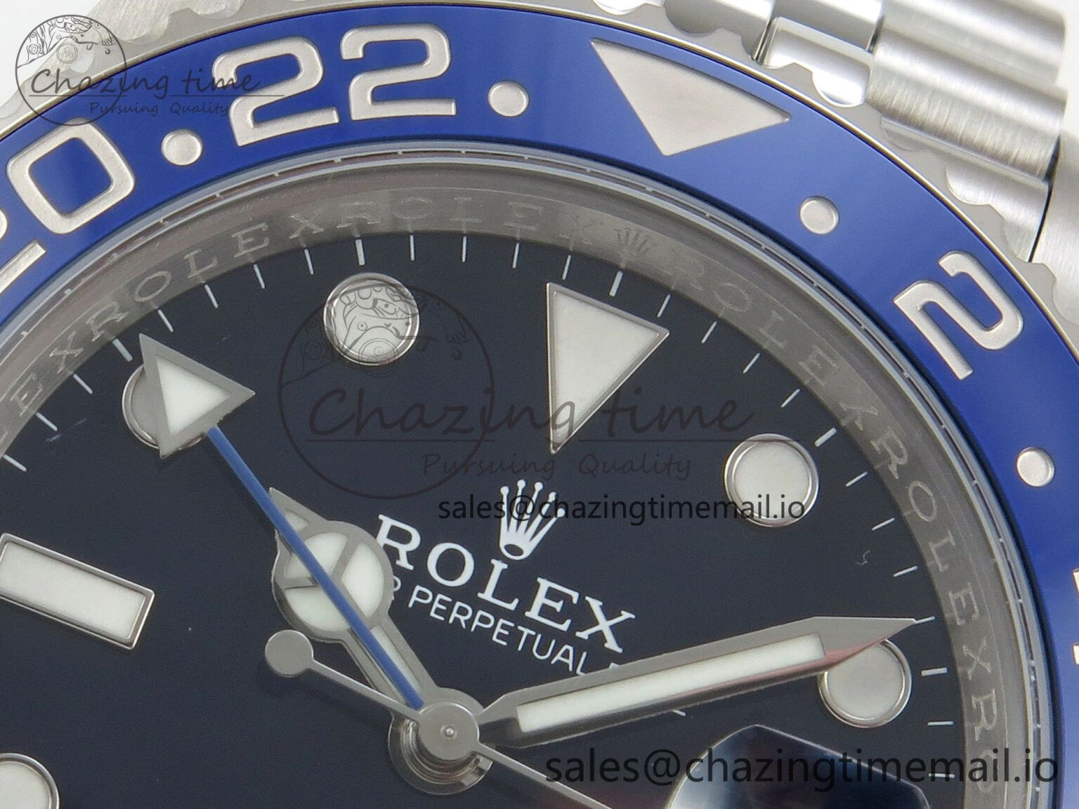 GMT-Master II 126716 BLAKEN 904L 1:1 Best Edition Blue Dial on SS Jubilee Bracelet SH3285